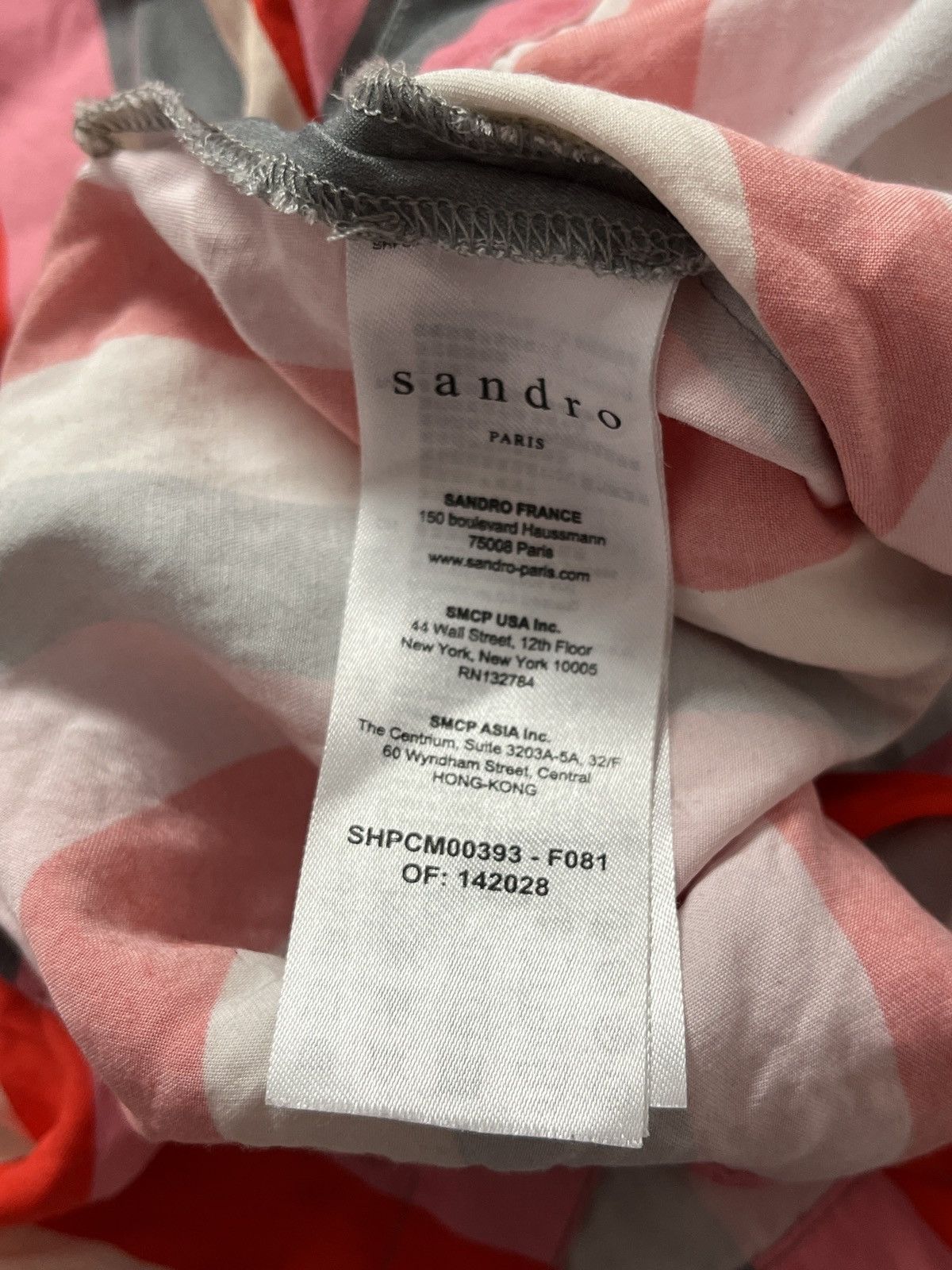 Sandro DDP Sandro Viscose Shirt Striped Luxury Summer Size L Size US L / EU 52-54 / 3 - 8 Thumbnail
