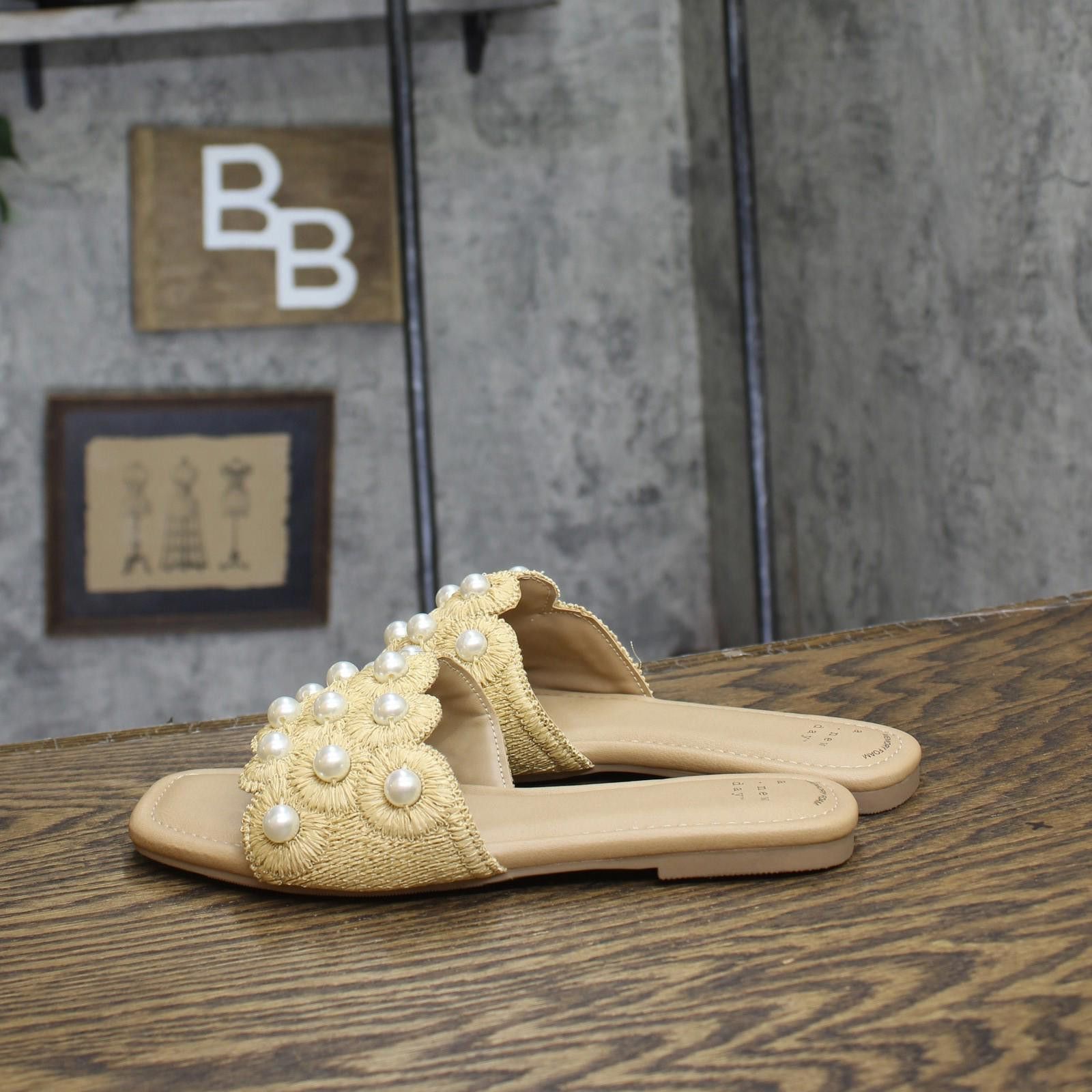 Designer New A New Day Delaney Slide Sandals 93654557 Tan Brown 6.5m Size US 6.5 / IT 36.5 - 2 Thumbnail