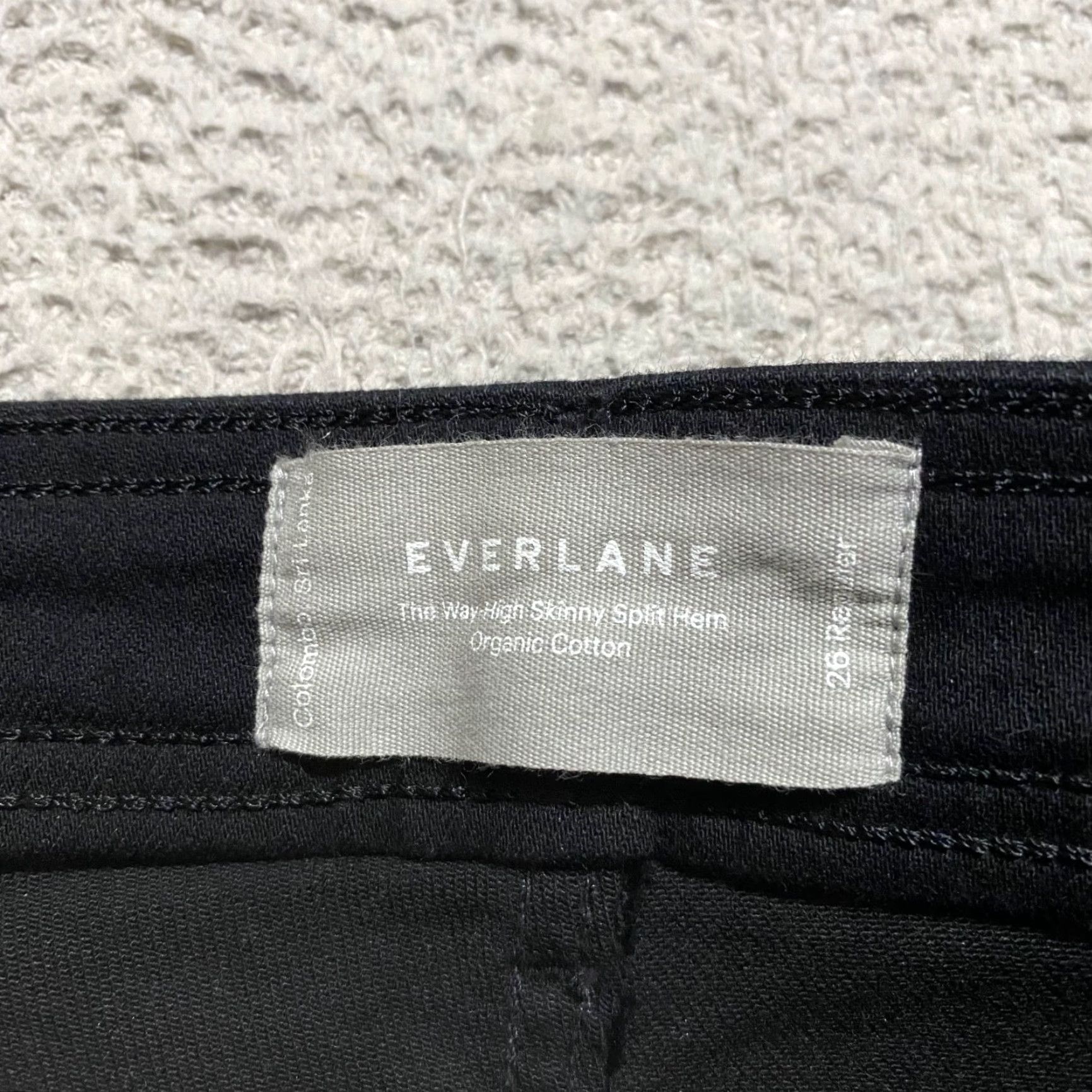 Everlane Everlane Jeans Black Denim Dark Wash High Rise Skinny 26 Adult Womens Regular 5-Pocket Style City Hipster Vintage No Size 26" / US 2 / IT 38 - 3 Thumbnail