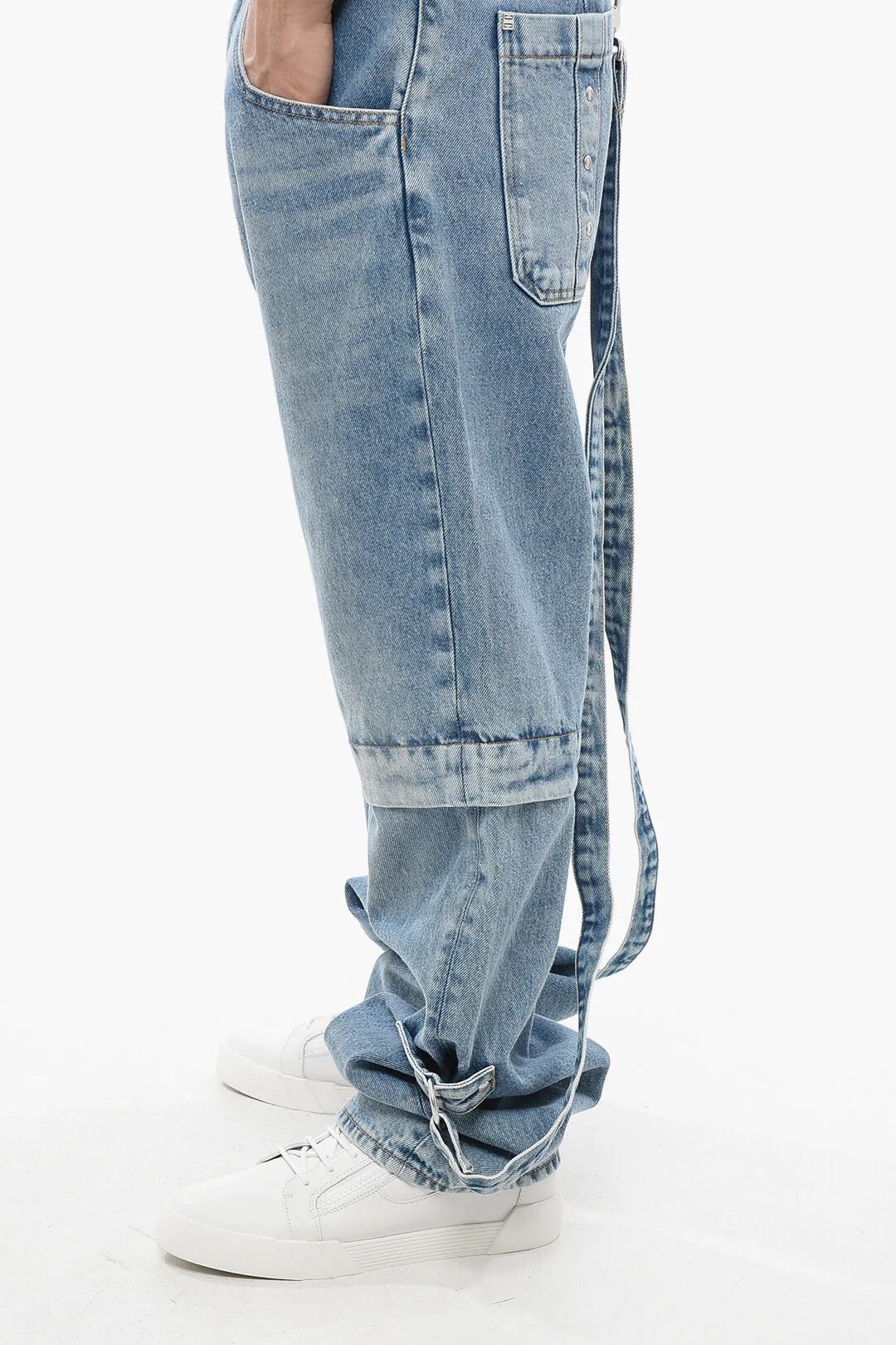 Givenchy og1mm0326 Utility Fit Jeans in Light Blue Size US 31 - 3 Thumbnail