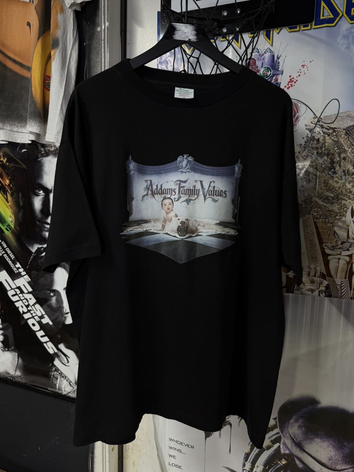 Vintage Vintage 90’s Addams Family T-Shirt Rare Movie Tee XLarge Size US XL / EU 56 / 4 - 6 Thumbnail