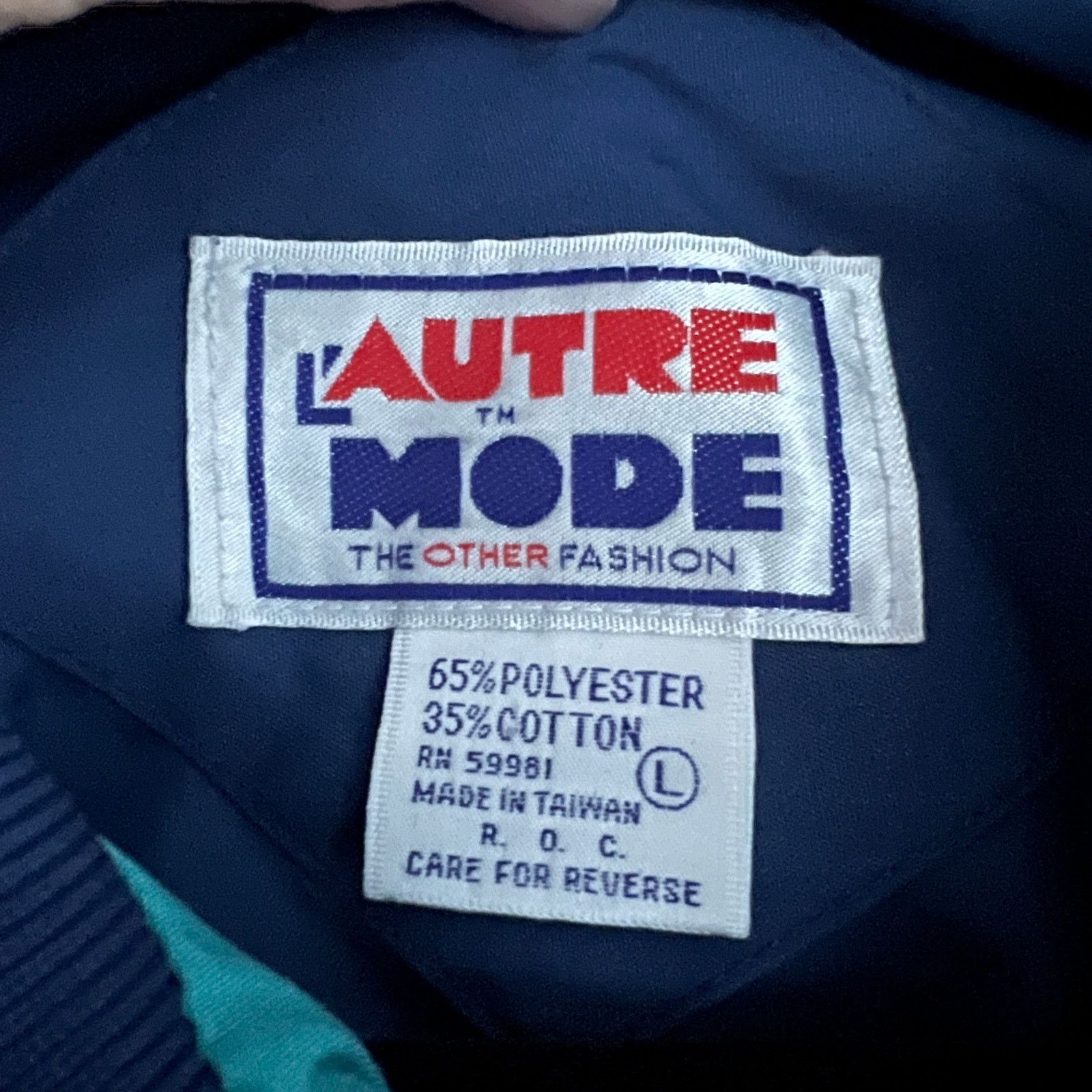 Vintage VTG L'Autre Mode Men's Pullover Jacket L 21x25 Size US L / EU 52-54 / 3 - 3 Thumbnail