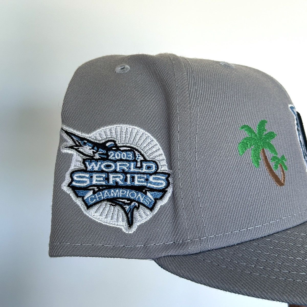 New Era *7 3/4* 1-of-1 NEW ERA Florida Miami Marlin Exclusive Fitted Size ONE SIZE - 4 Thumbnail