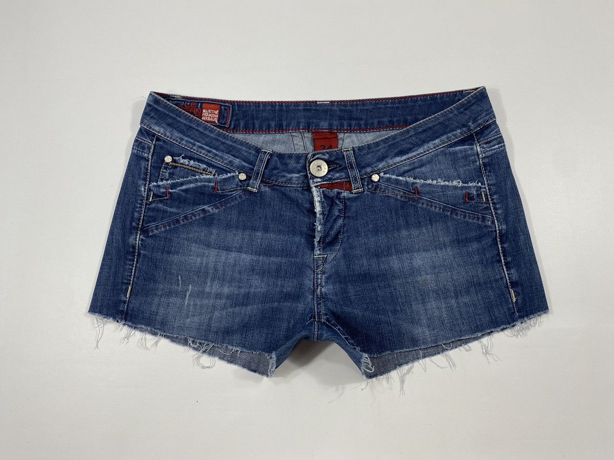 Marithe + Francois Girbaud LASTDROP🔥Y2K Le Jean De Marithe Francois Girbaud Mini Shorts Size 34" / US 12 / IT 48 - 15 Thumbnail