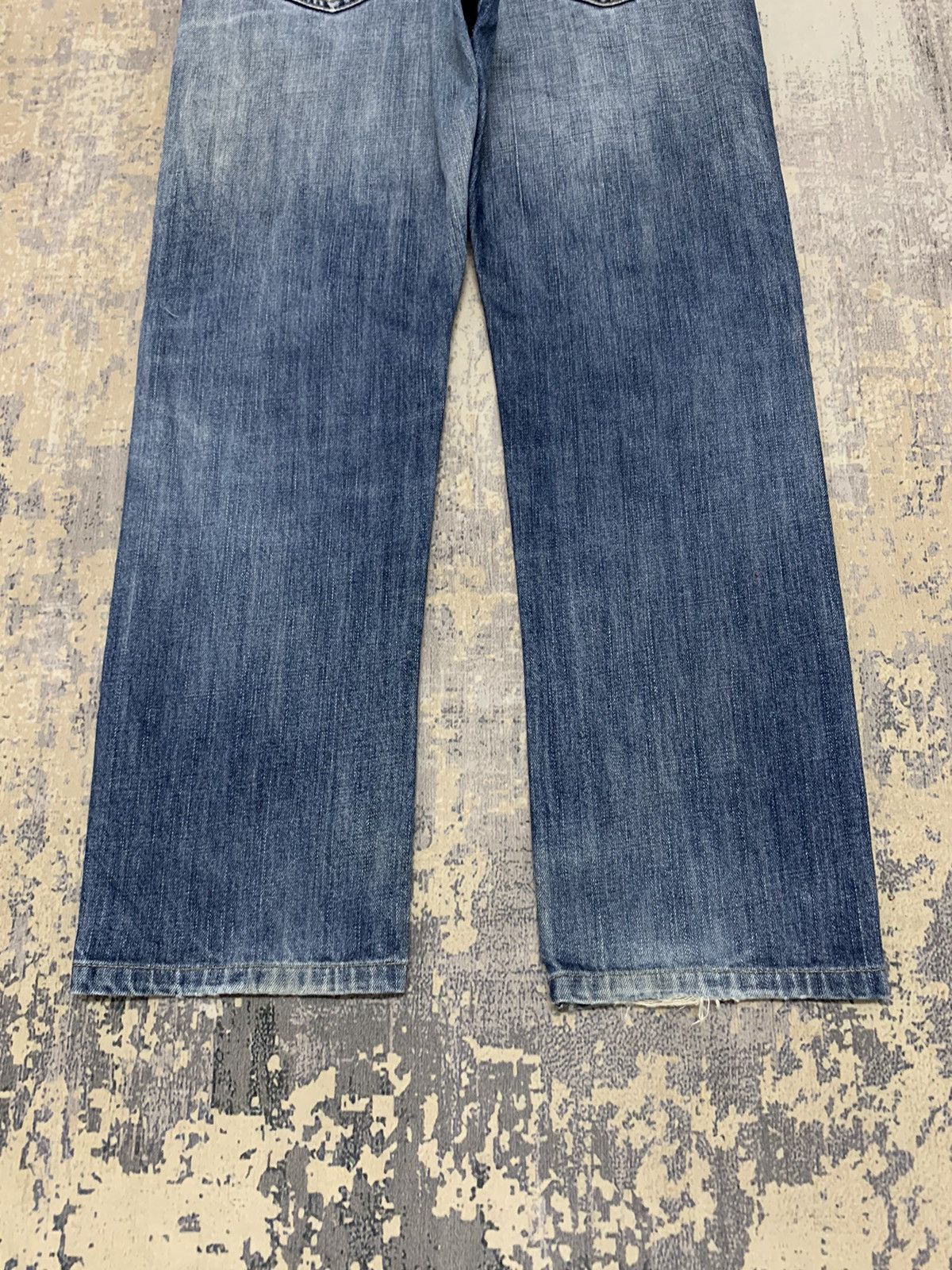 Japanese Brand Vtg Uniqlo S001 Kaihara Japanese Distressed Denim Jeans W32 Size US 32 / EU 48 - 12 Thumbnail