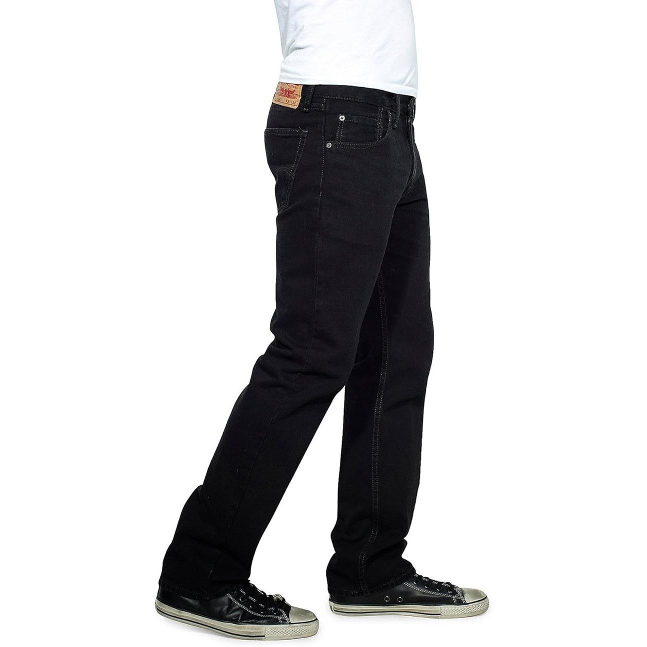 Levi's Levi's Men's 505 Regular Fit Black Denim Jeans 30 x 32 New Size US 30 / EU 46 - 3 Thumbnail