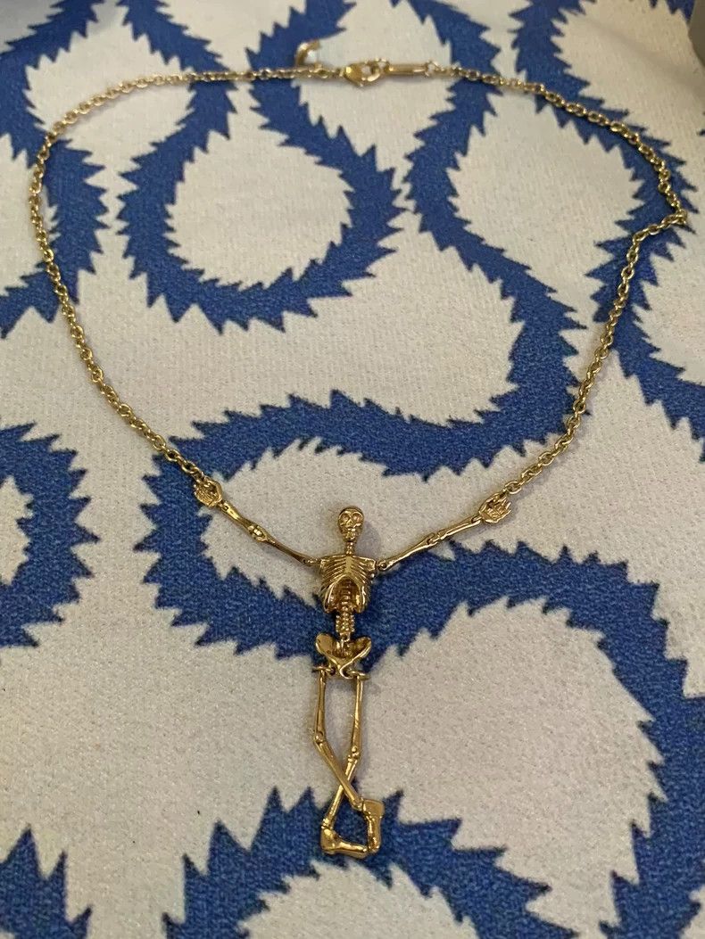 Vivienne Westwood Vivienne Westwood Mid-19th century gold skeleton necklace Size ONE SIZE - 2 Thumbnail