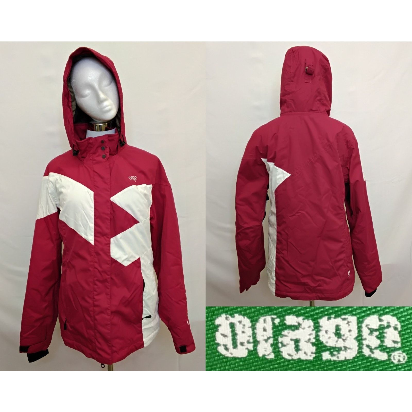 Orage Orage Ski Jacket Women's Large Magenta Hooded Full Zip Size L / US 10 / IT 46 - 1 Thumbnail