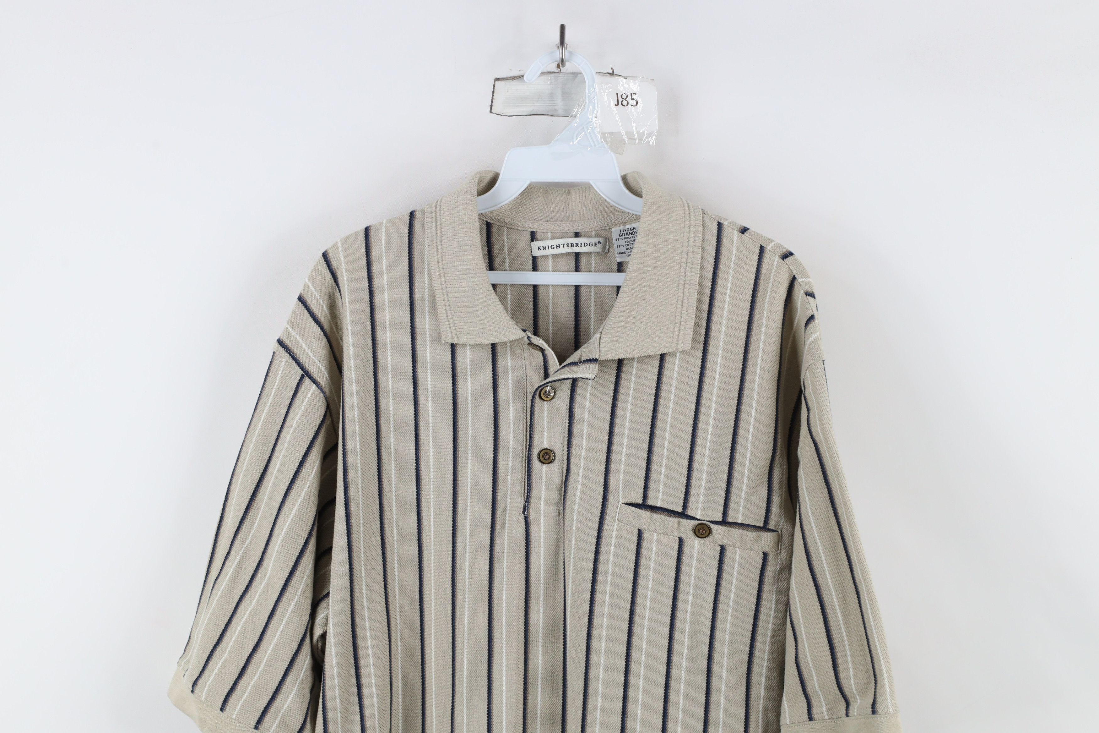 Vintage Vintage 90s Streetwear Knit Collared Pullover Polo Shirt Size US L / EU 52-54 / 3 - 2 Thumbnail