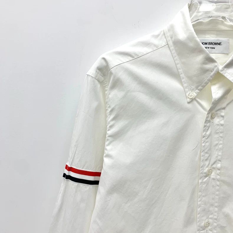 Thom Browne Thom browne White classic arm ring striped cotton lapel sin Size US M / EU 48-50 / 2 - 3 Thumbnail