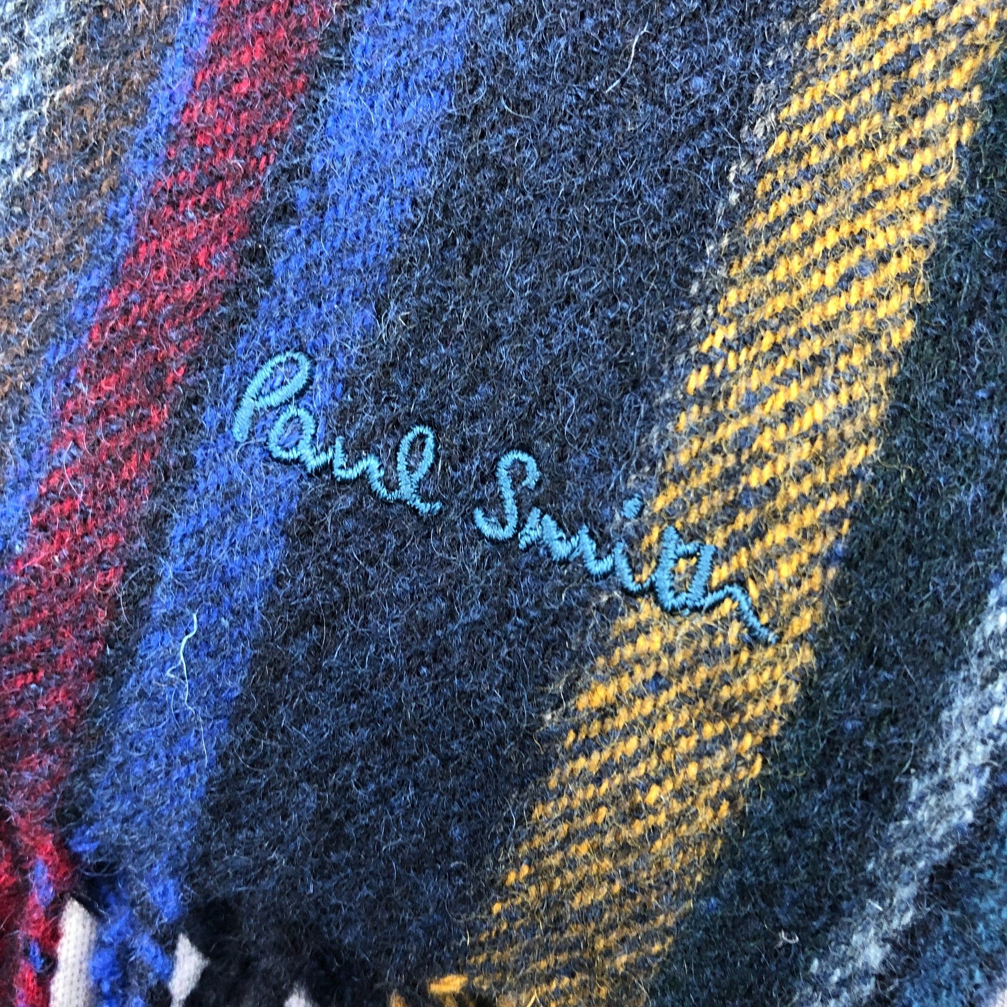 Paul Smith Vintage Paul Smith Scarf Muffler Wool Winter Fringe Scarves Size ONE SIZE - 4 Thumbnail