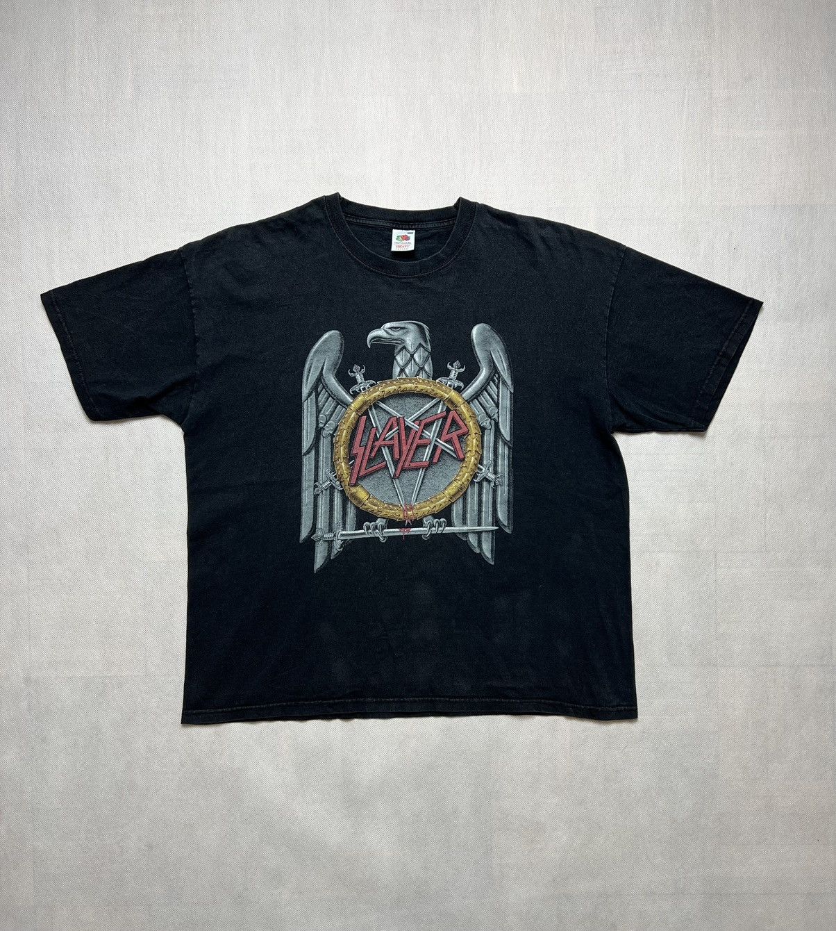 Band Tees × Slayer × Vintage Tshirt Slayer Eagle Metal Vintage 2000s License Size US XXL / EU 58 / 5 - 2 Thumbnail