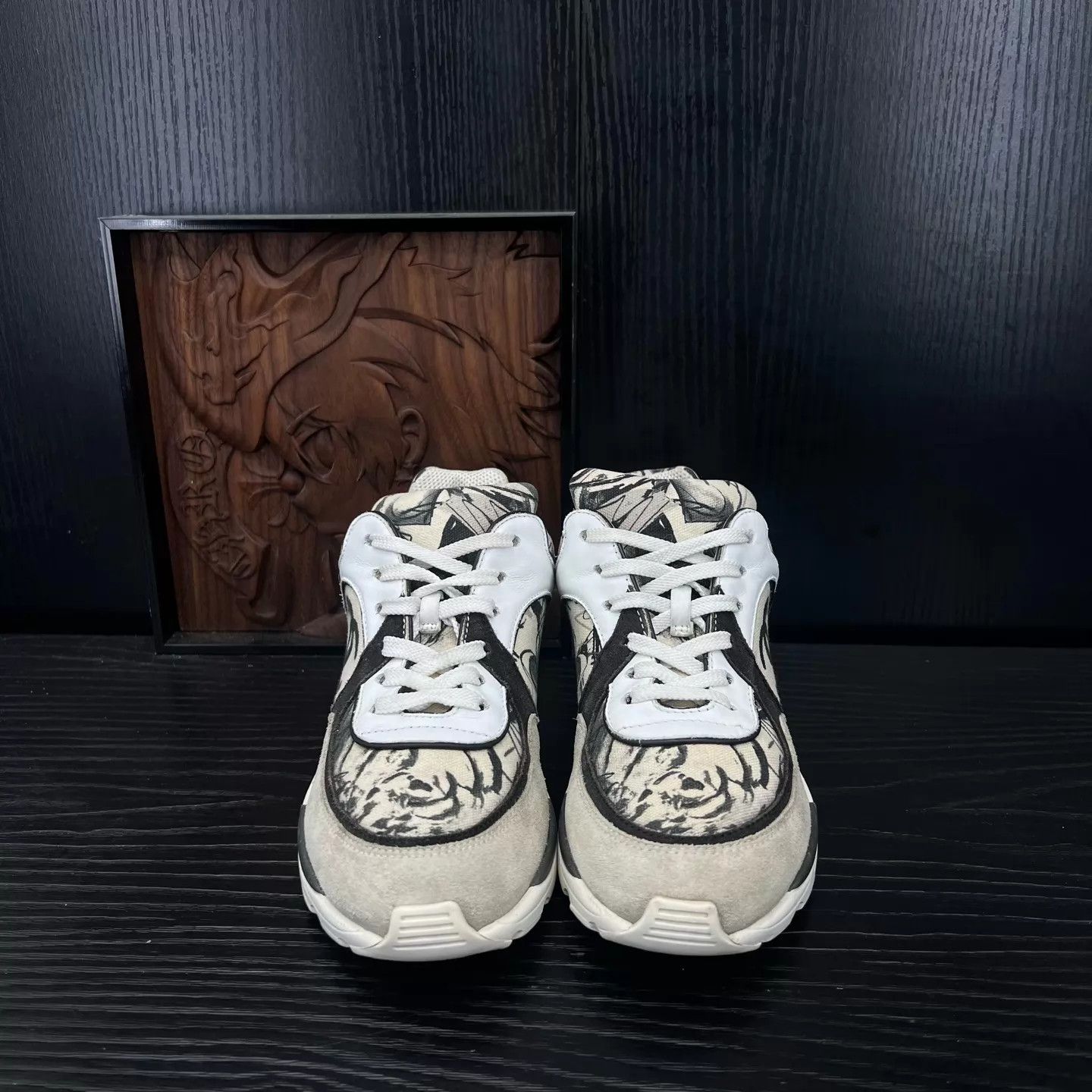 Chanel Chanel Black & White Graffiti Sneakers Size 36 With Box Size US 5.5 / IT 35.5 - 2 Thumbnail