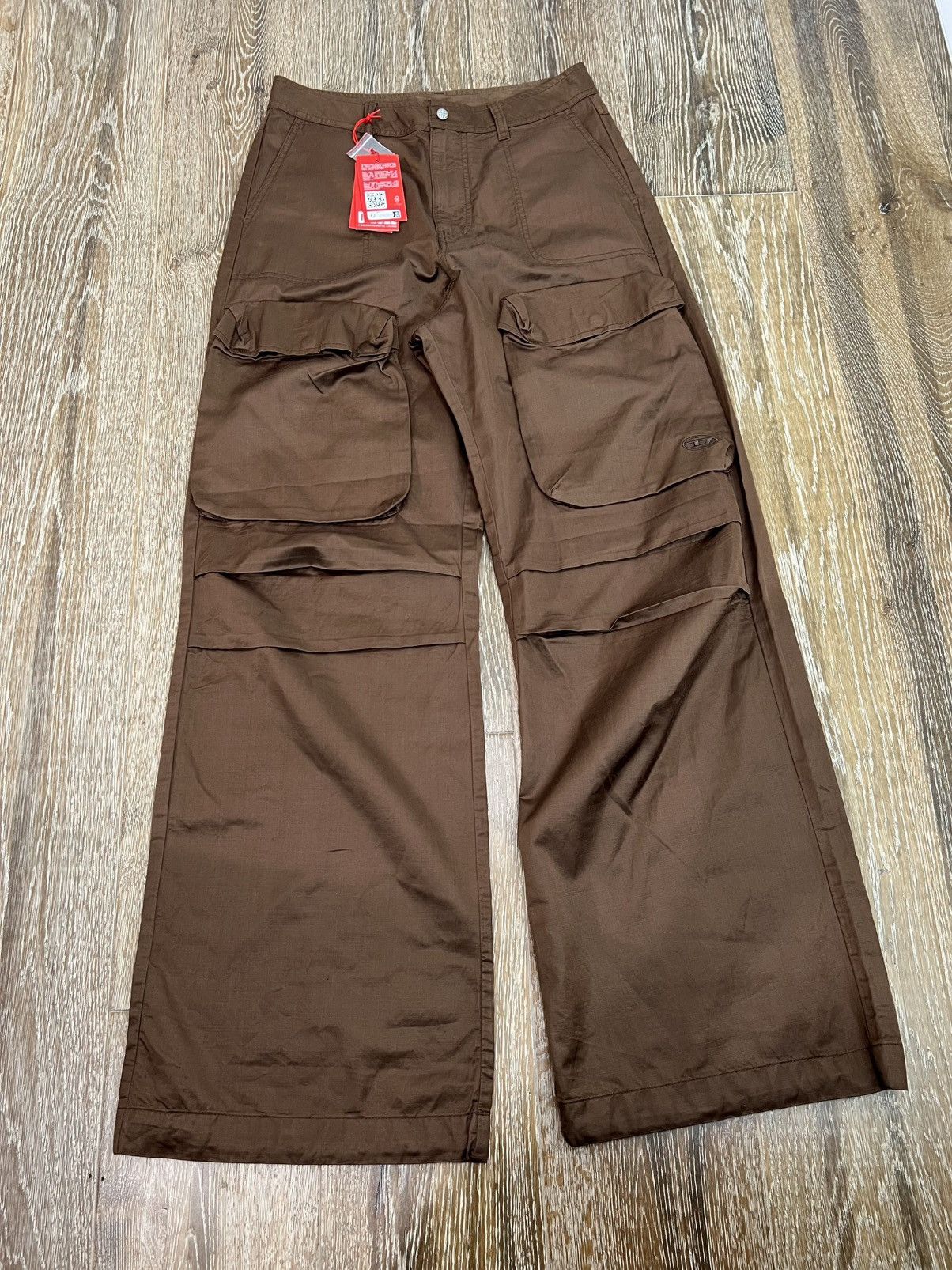Diesel Diesel P-malvarosa Cargo Pants In Brown Size 28" / US 6 / IT 42 - 1 Thumbnail