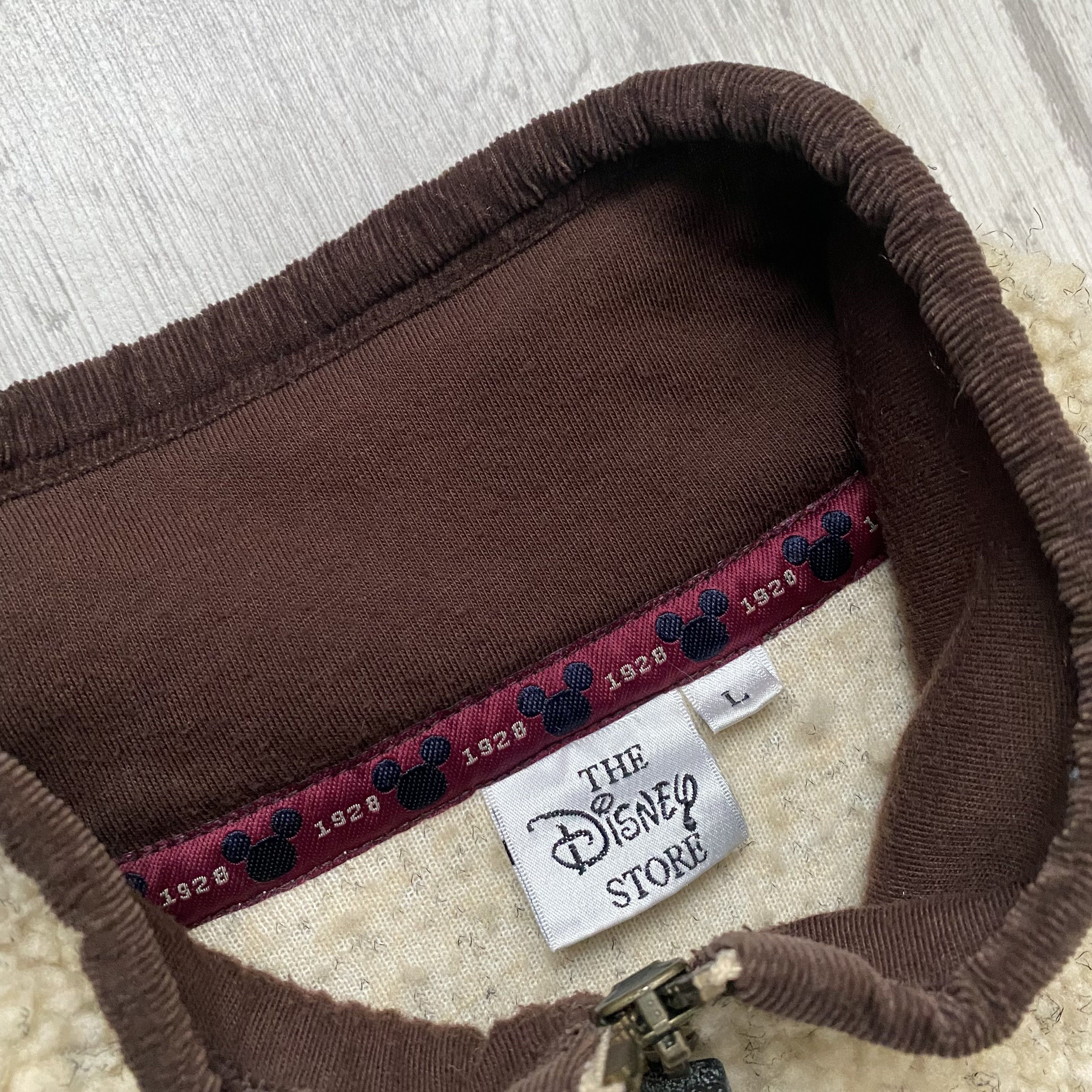 Disney 1990s Vintage Mickey Mouse fleece Boxy sweatshirt Zip Teddy Size US L / EU 52-54 / 3 - 4 Thumbnail