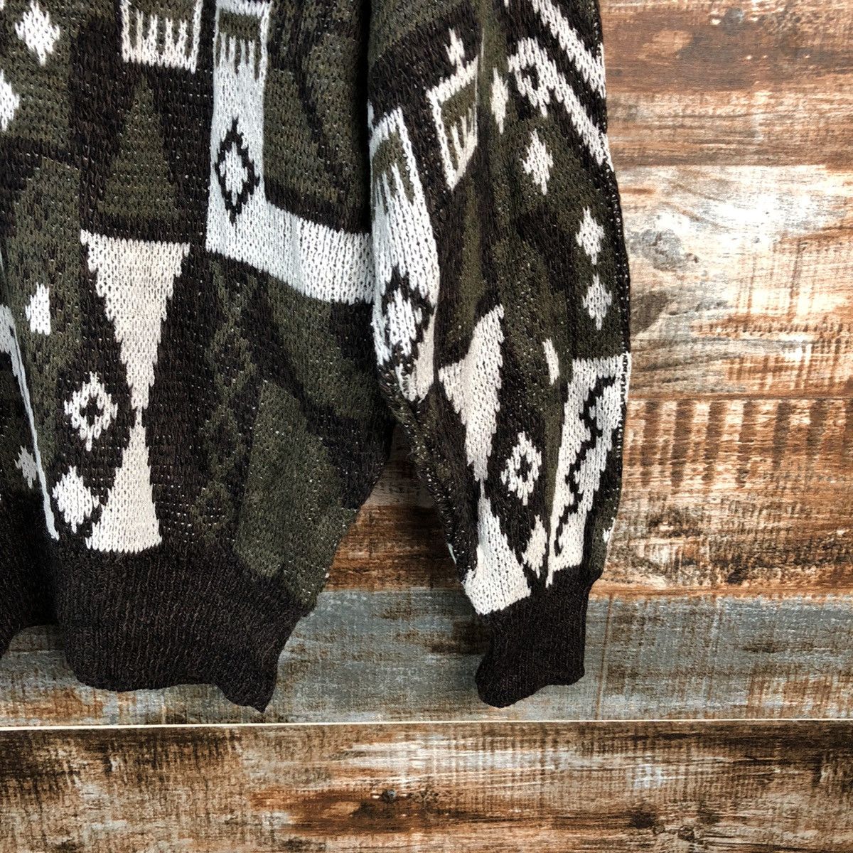 Homespun Knitwear Piat vintage like coogi Grey japan vintage Knitwear #A2470 Size US L / EU 52-54 / 3 - 16 Thumbnail