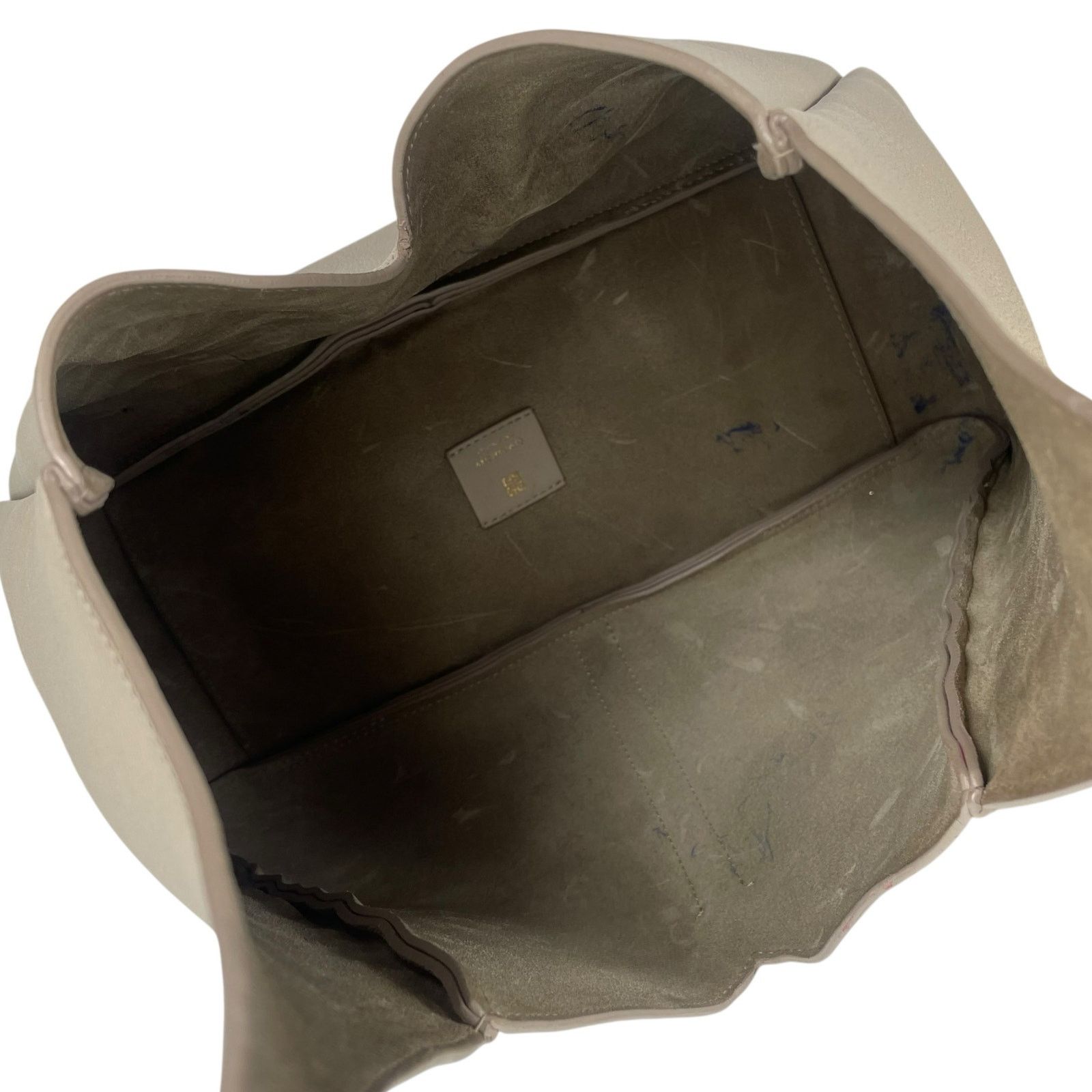 Givenchy Givenchy Mediuum G Padlock Leather Hobo Bag Natural Beige Size ONE SIZE - 16 Thumbnail