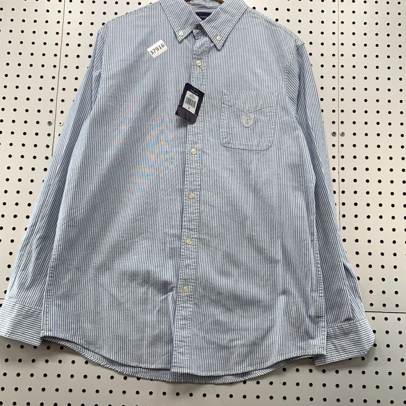 Chaps VINTAGE Chaps Button Down Shirt Mens M Blue Striped Stretch Pocket 21x30 Size US M / EU 48-50 / 2 - 6 Thumbnail