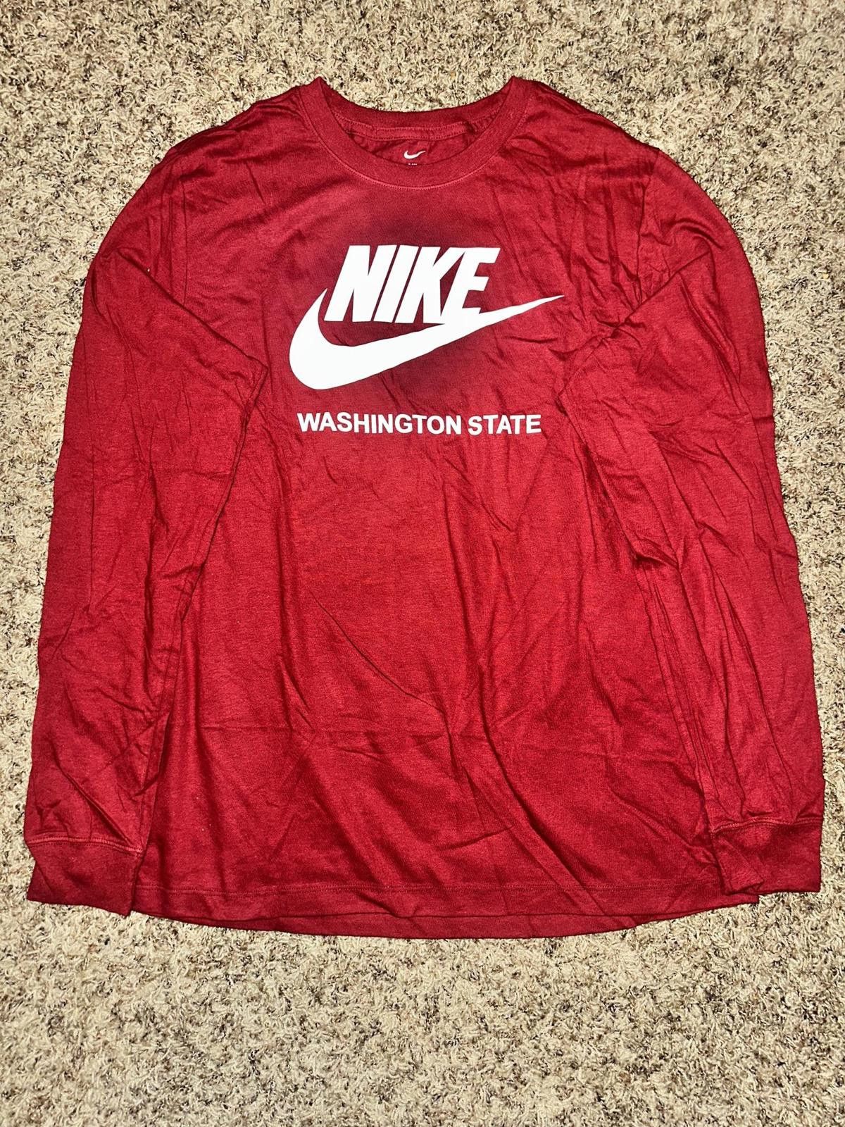 Nike Nike Men's College 365 (Washington State) Long-Sleeve T-Shirt Size US L / EU 52-54 / 3 - 1 Thumbnail