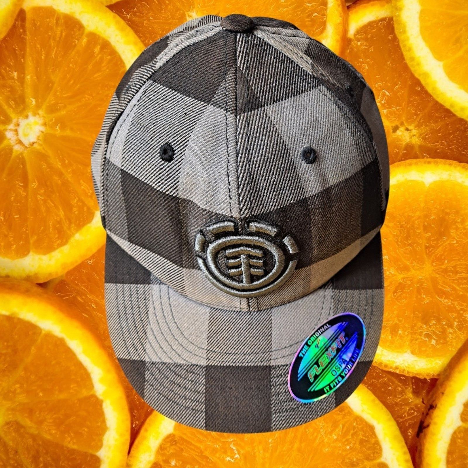 Element Element Flexfit Hat Plaid OSFA Baseball Cap Skateboarder Size ONE SIZE - 1 Thumbnail