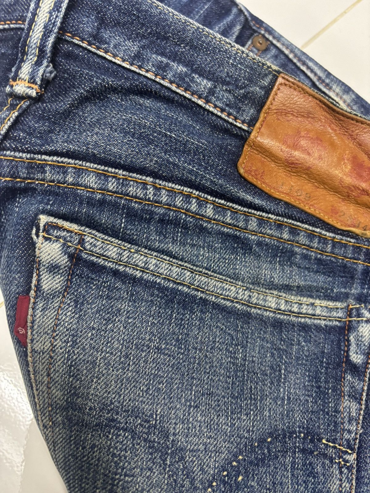 Full Count & Co. 🔥FULL COUNT SELVEDGE BLUE DISTRESSED DENIM JEANS Size US 30 / EU 46 - 14 Thumbnail