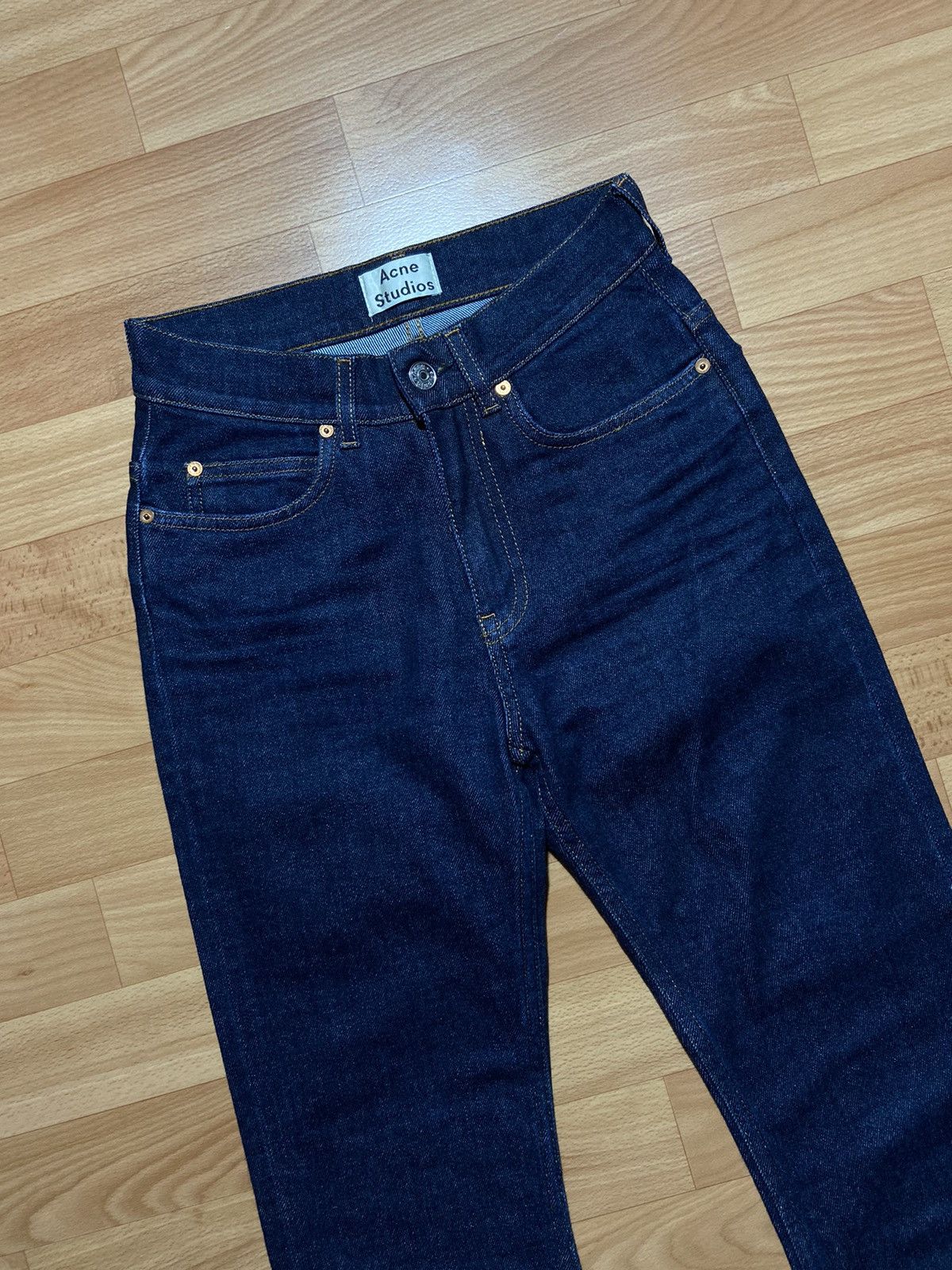 Acne Studios × Designer Acne Studios Jeans Dark Blue Denim Pants Italy Brand Size 24" / US 00 / IT 34 - 4 Thumbnail