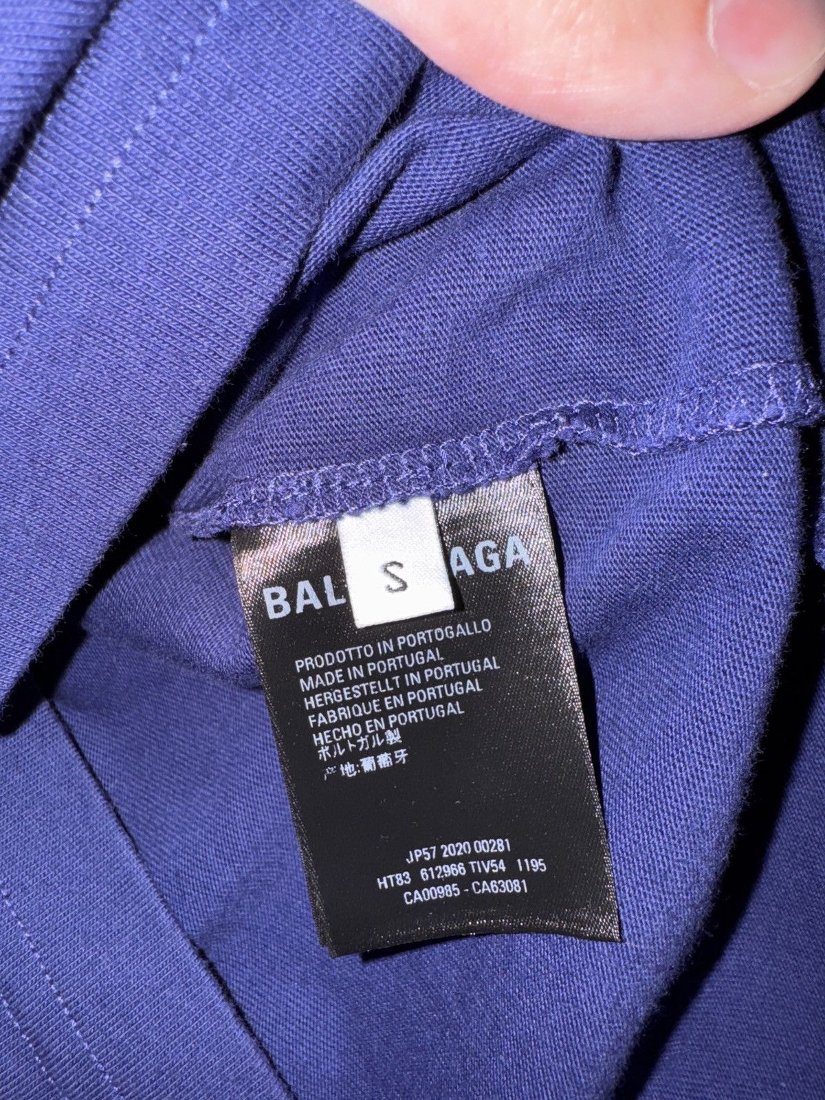 Balenciaga Balenciaga Logo Tee Blue Size US S / EU 44-46 / 1 - 3 Thumbnail