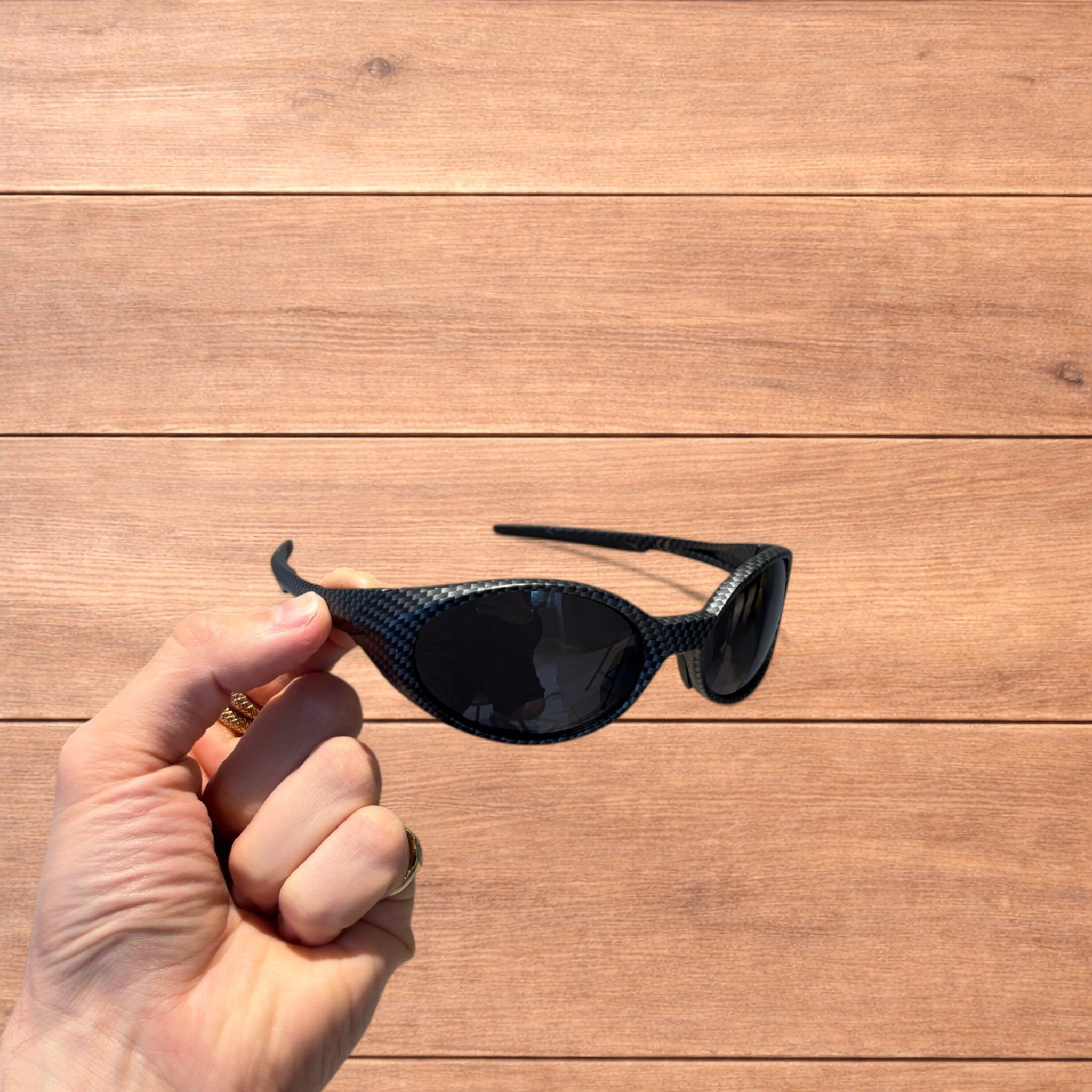 Japanese Brand Mirrored polarised sunglasses in graphite w/ black lens. Size ONE SIZE - 1 Thumbnail