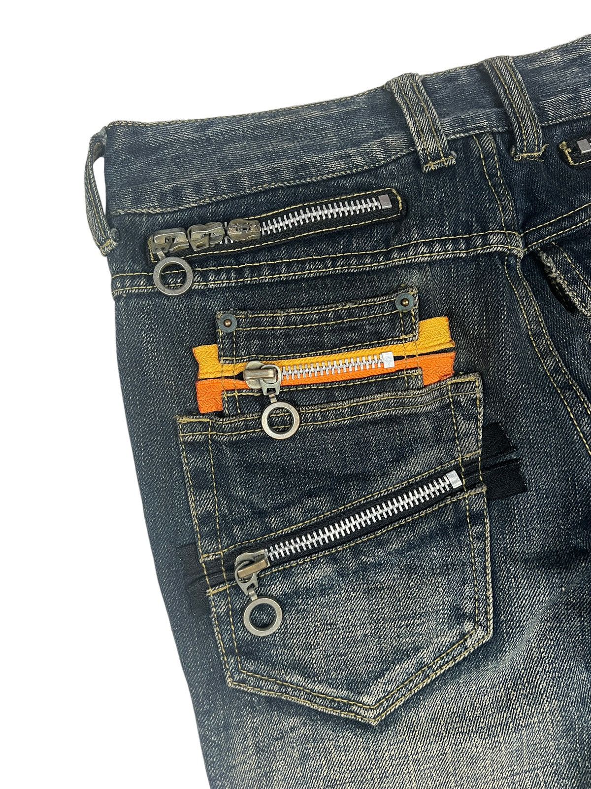 semanticdesign Semantic Design 🇯🇵 Multi Zipper Flare Denim Size US 30 / EU 46 - 12 Thumbnail