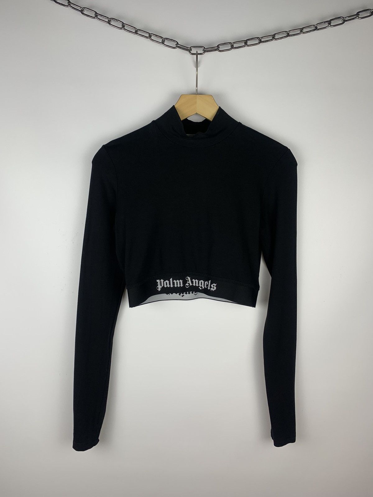 Palm Angels Palm Angels Crop Top T-Shirt Long Sleeve Women’s Size L Size L / US 10 / IT 46 - 2 Thumbnail