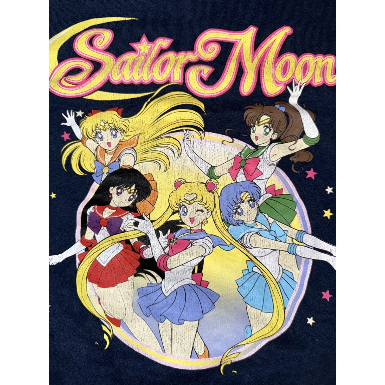 Vintage VINTAGE Sailor Moon Crewneck Sweater Womens Small Navy Blue Moon 19x24 Pullover Crew Neck Size S / US 4 / IT 40 - 3 Thumbnail
