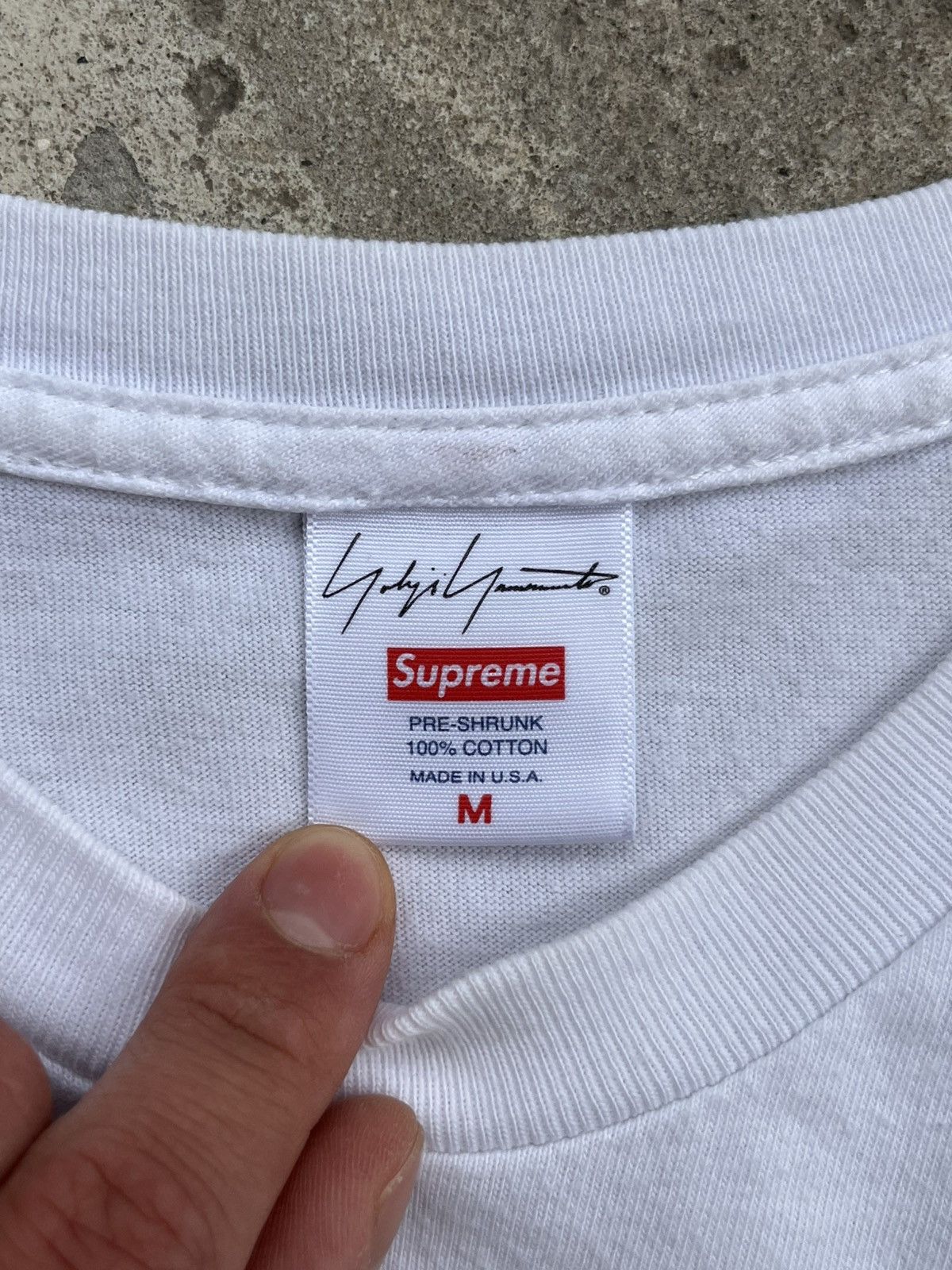 Supreme FW20 Supreme x Yohji Yamamoto Big Logo T-shirt Tee Size US M / EU 48-50 / 2 - 3 Thumbnail