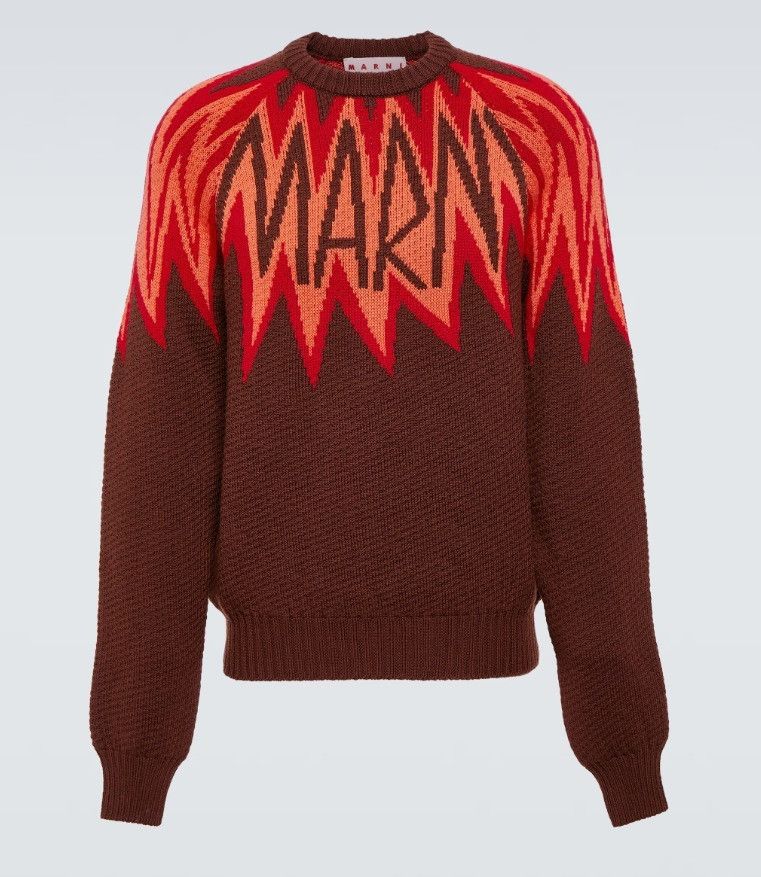 Marni o1f1d3z0725 Wool Knitwear in Multicolor Size US L / EU 52-54 / 3 - 1 Thumbnail