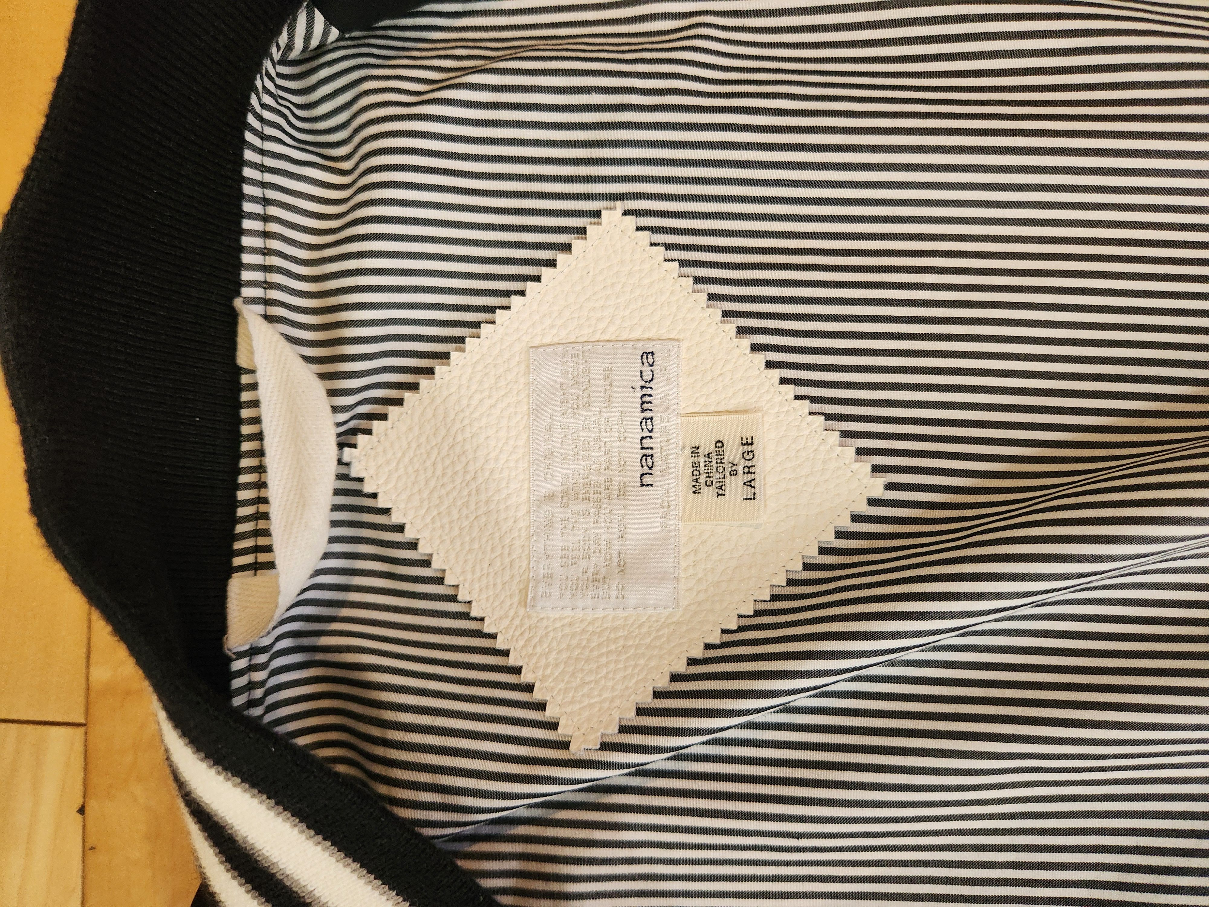 Nanamica Nanamica JAPAN 65/35 Varsity Jacket Black Grey White Leather Size US L / EU 52-54 / 3 - 10 Thumbnail