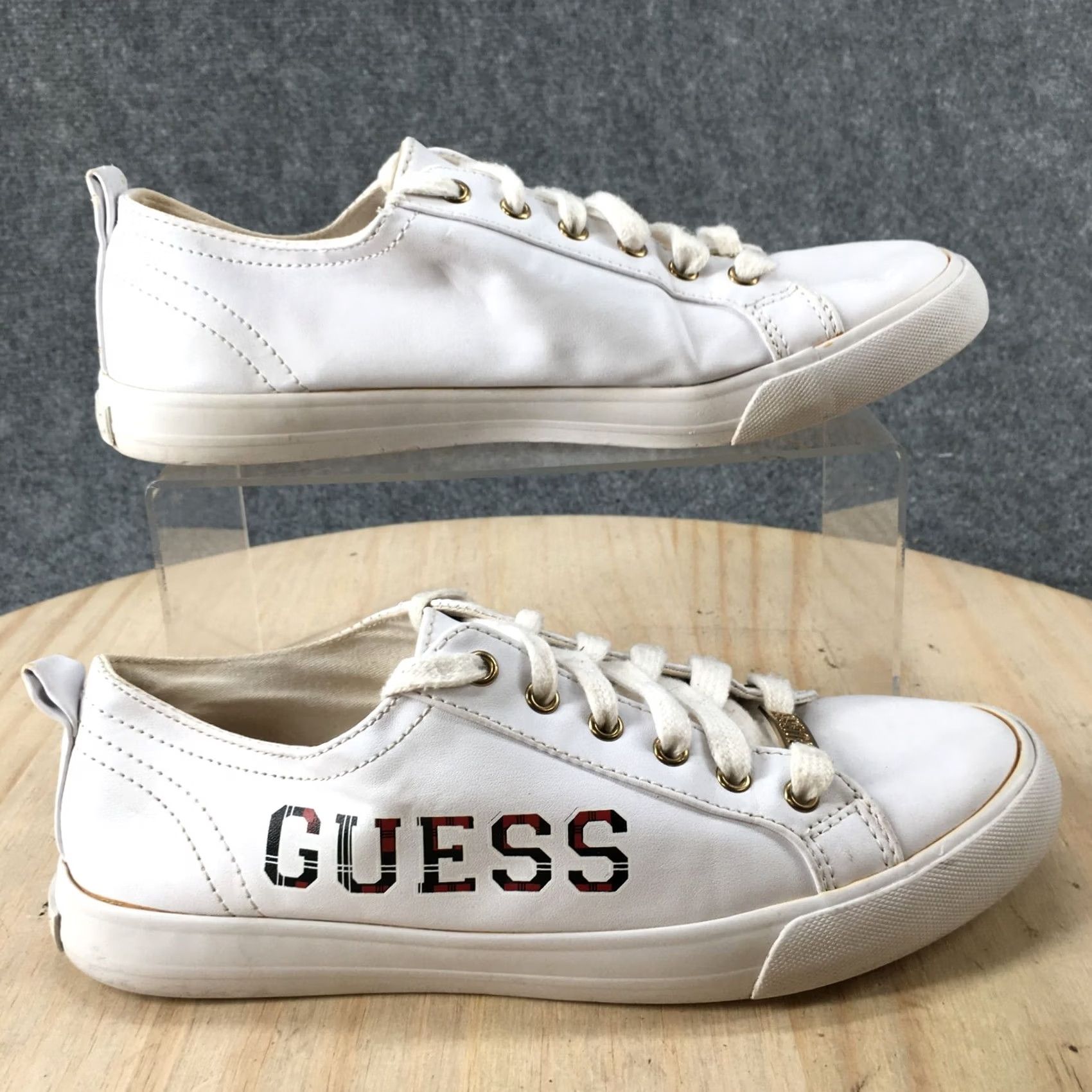 Guess Guess Shoes Womens 8.5 M Turners Casual Low Top Sneakers White Lace Up Comfort Size M / US 6-8 / IT 42-44 - 2 Thumbnail