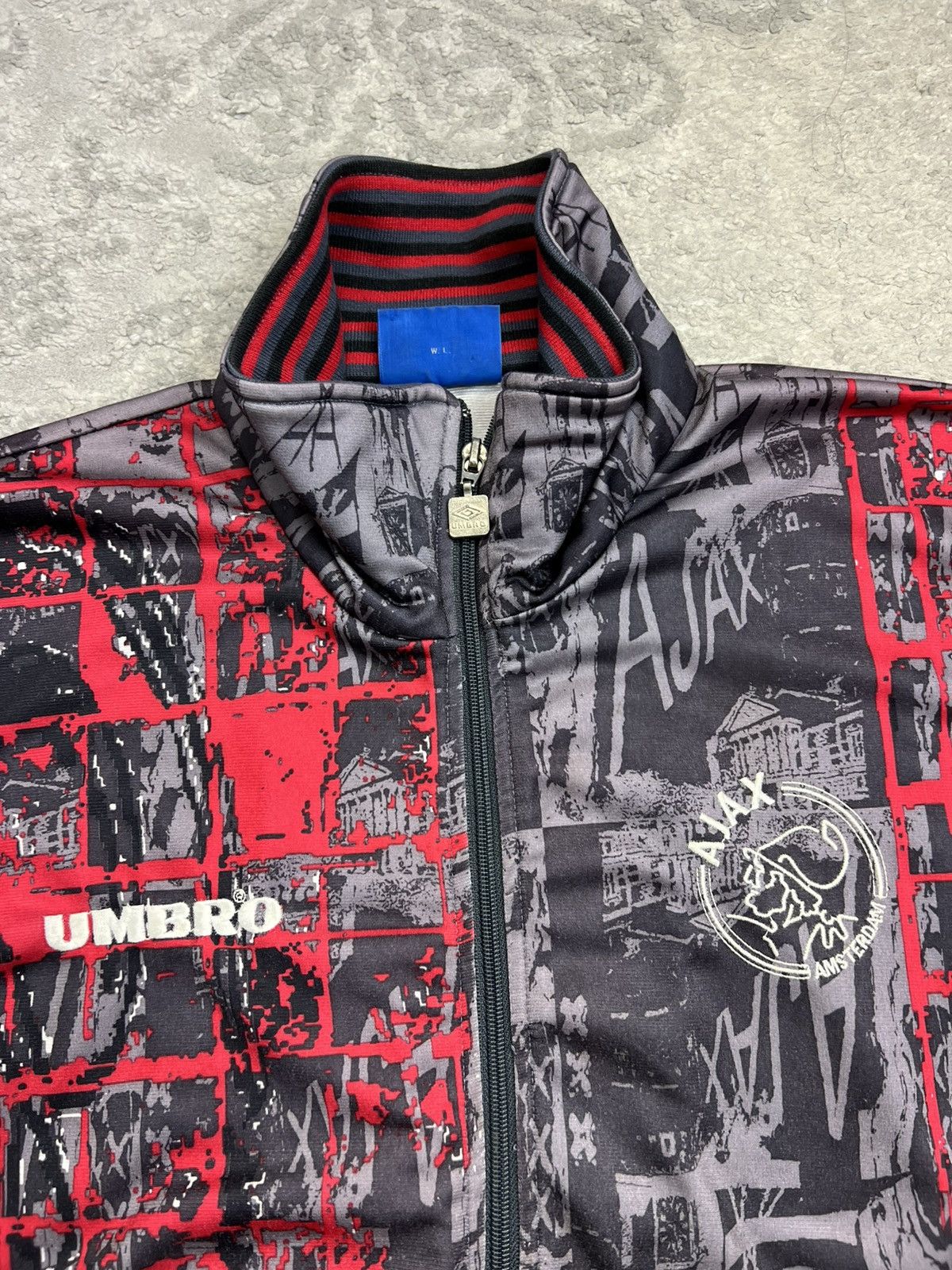 Umbro Umbro Ajax 1996/1997 Vintage Track Jacket Size US M / EU 48-50 / 2 - 2 Thumbnail