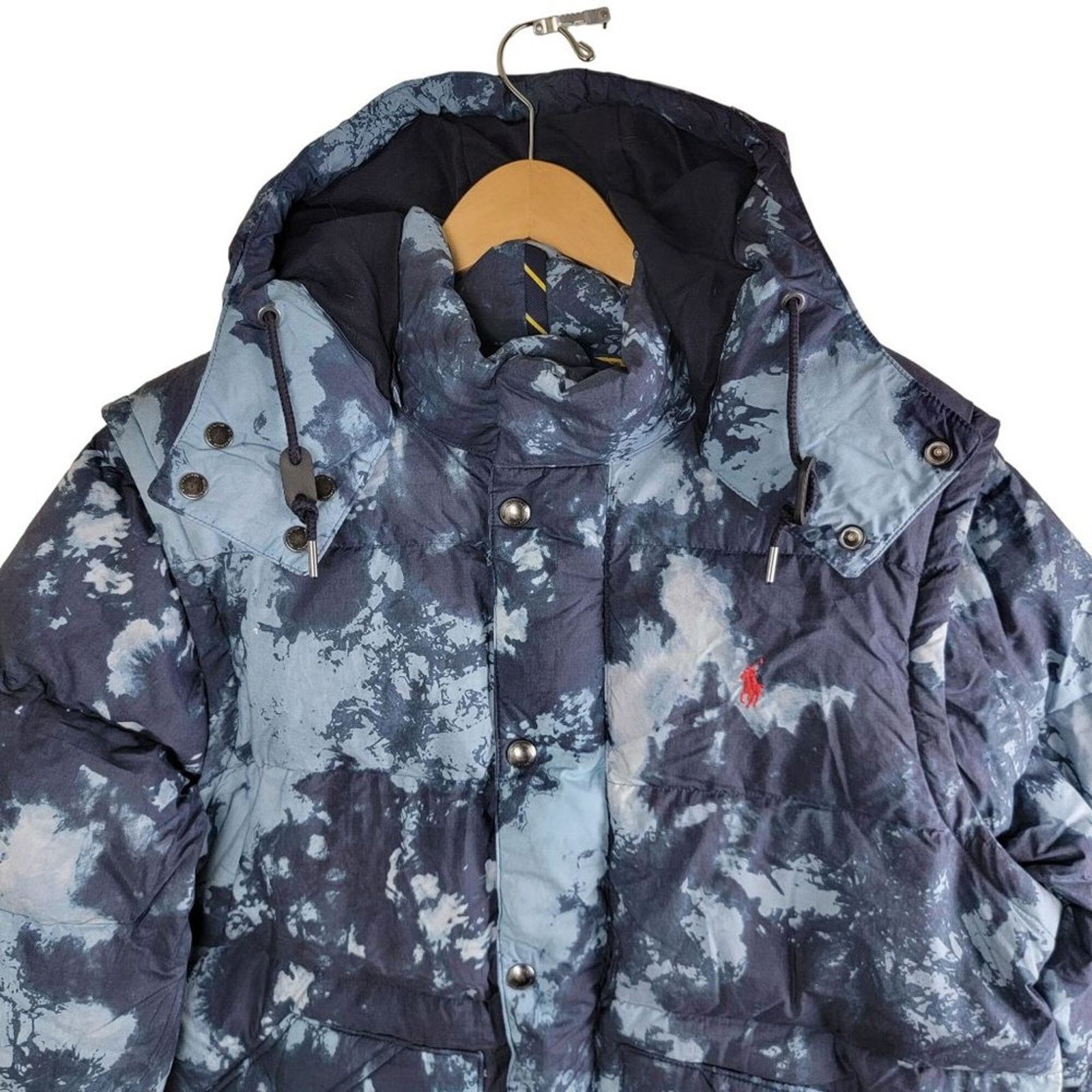 Polo Ralph Lauren Polo Ralph Lauren Tie Dye Convertible Parka Puffer Jacket Size US L / EU 52-54 / 3 - 3 Thumbnail