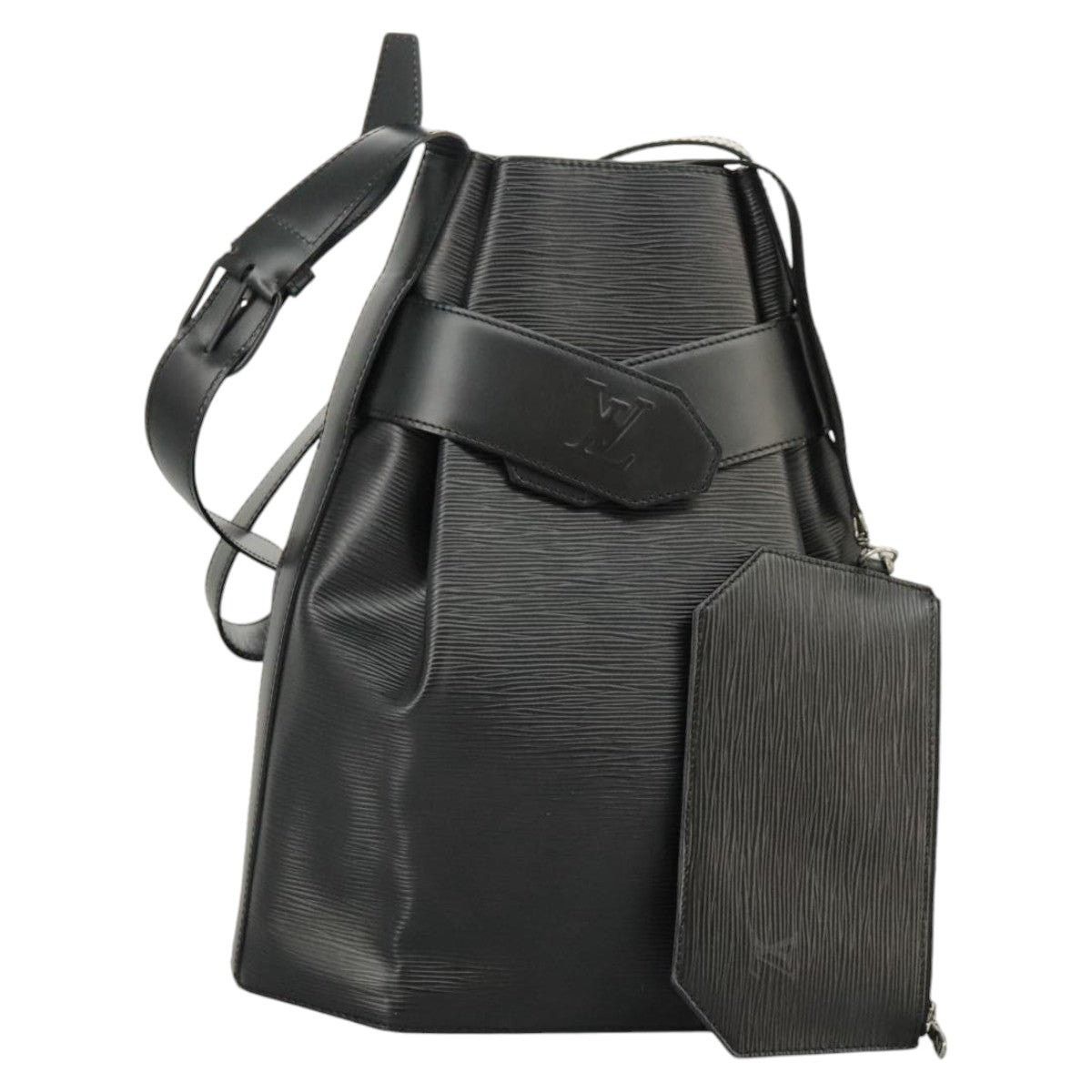 LOUIS VUITTON Epi Sac Depaule GM Shoulder Bag Black M80155
