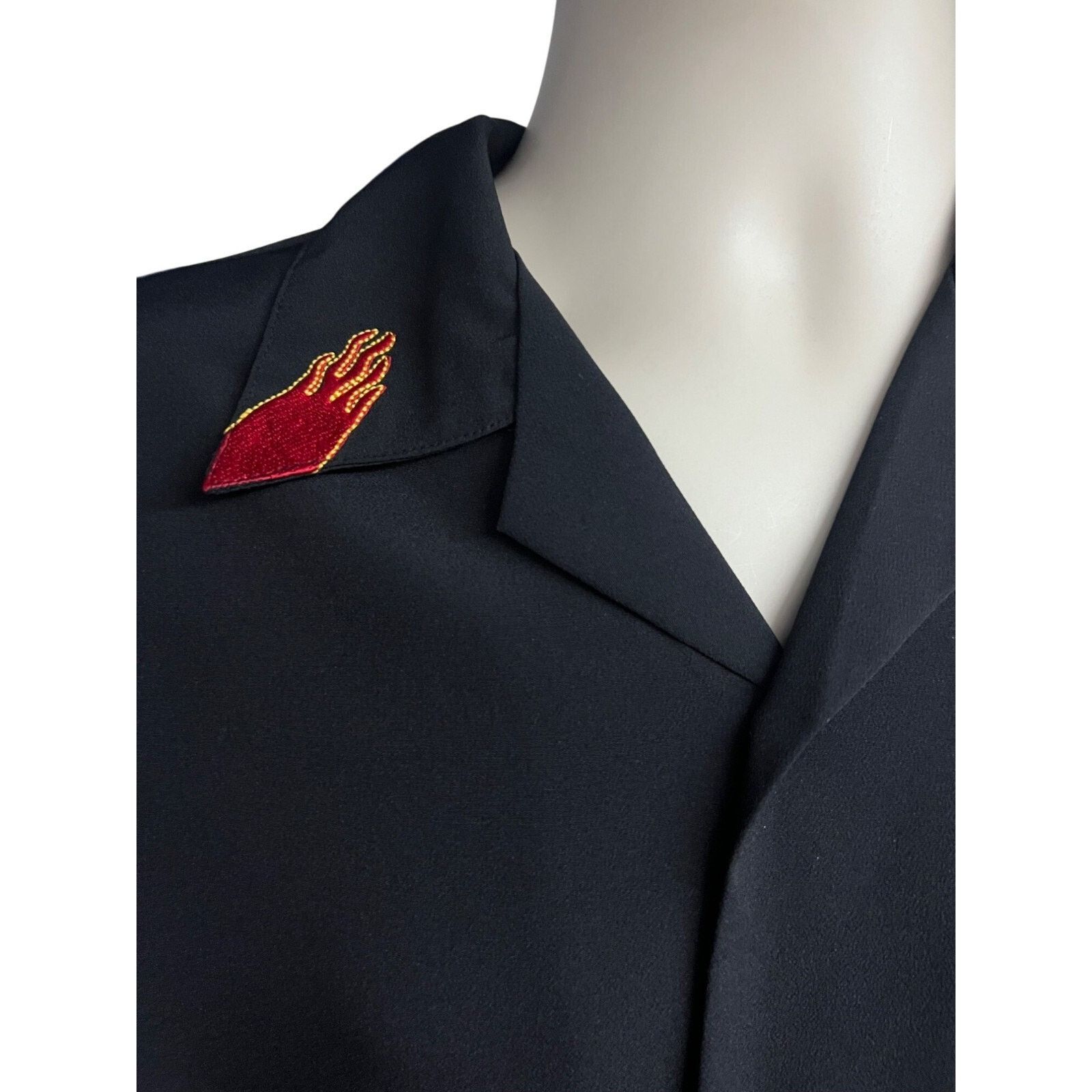 Vintage Sapphire Lounge Black Vintage Rockabilly Camp Shirt Medium Size US M / EU 48-50 / 2 - 5 Thumbnail