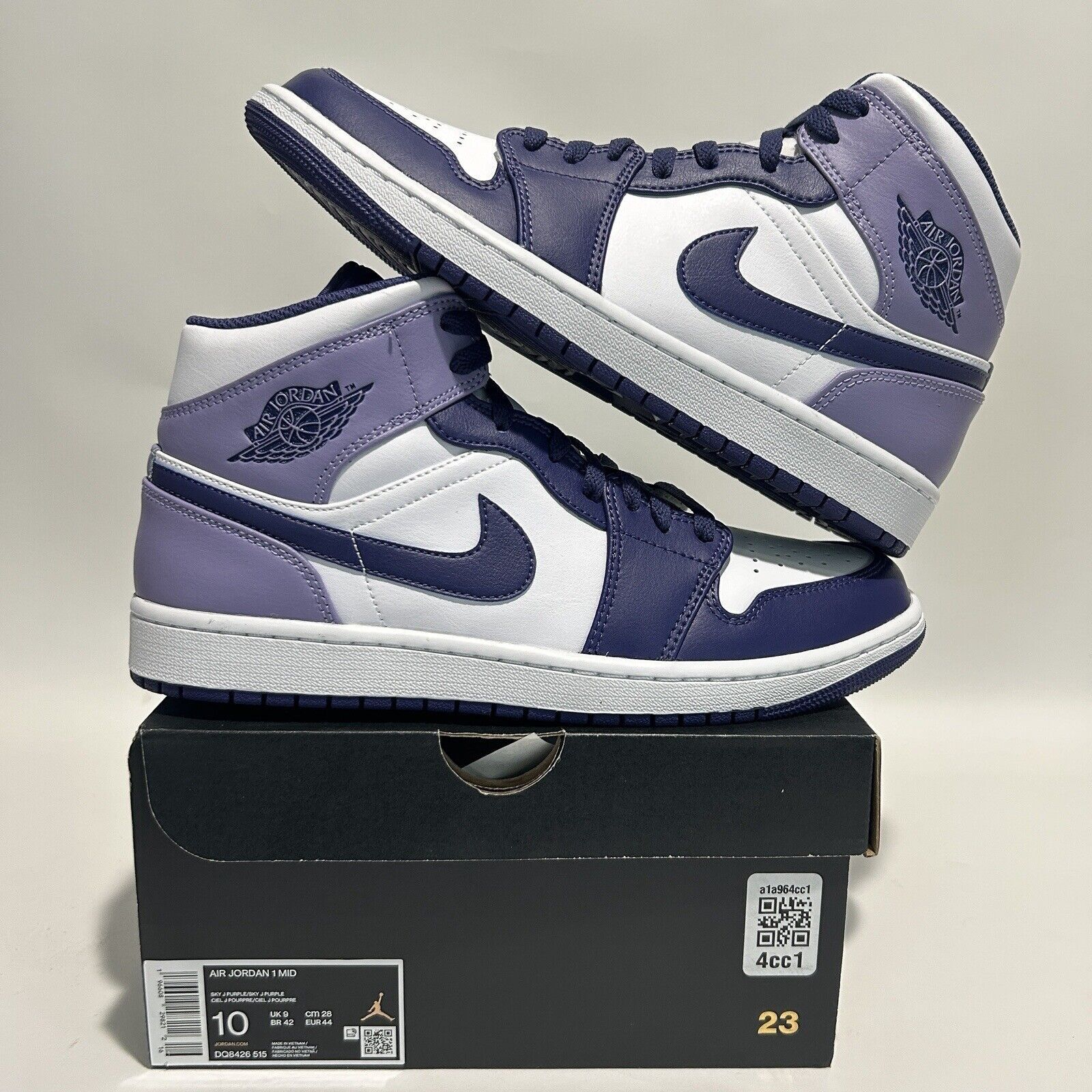 Nike Nike Air Jordan 1 Mid Retro “Sky J Purple” 2024 Size US 10 / EU 43 - 1 Thumbnail