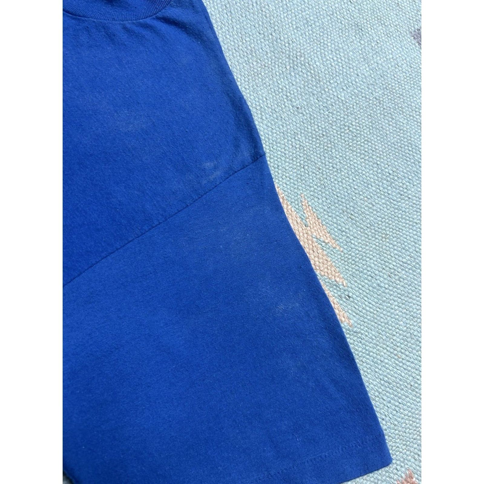 Vintage VINTAGE 80s Plymouth WSDP Graphic T Shirt Canton Michigan Radio Blue XL Shirt Mens Size US XL / EU 56 / 4 - 6 Thumbnail