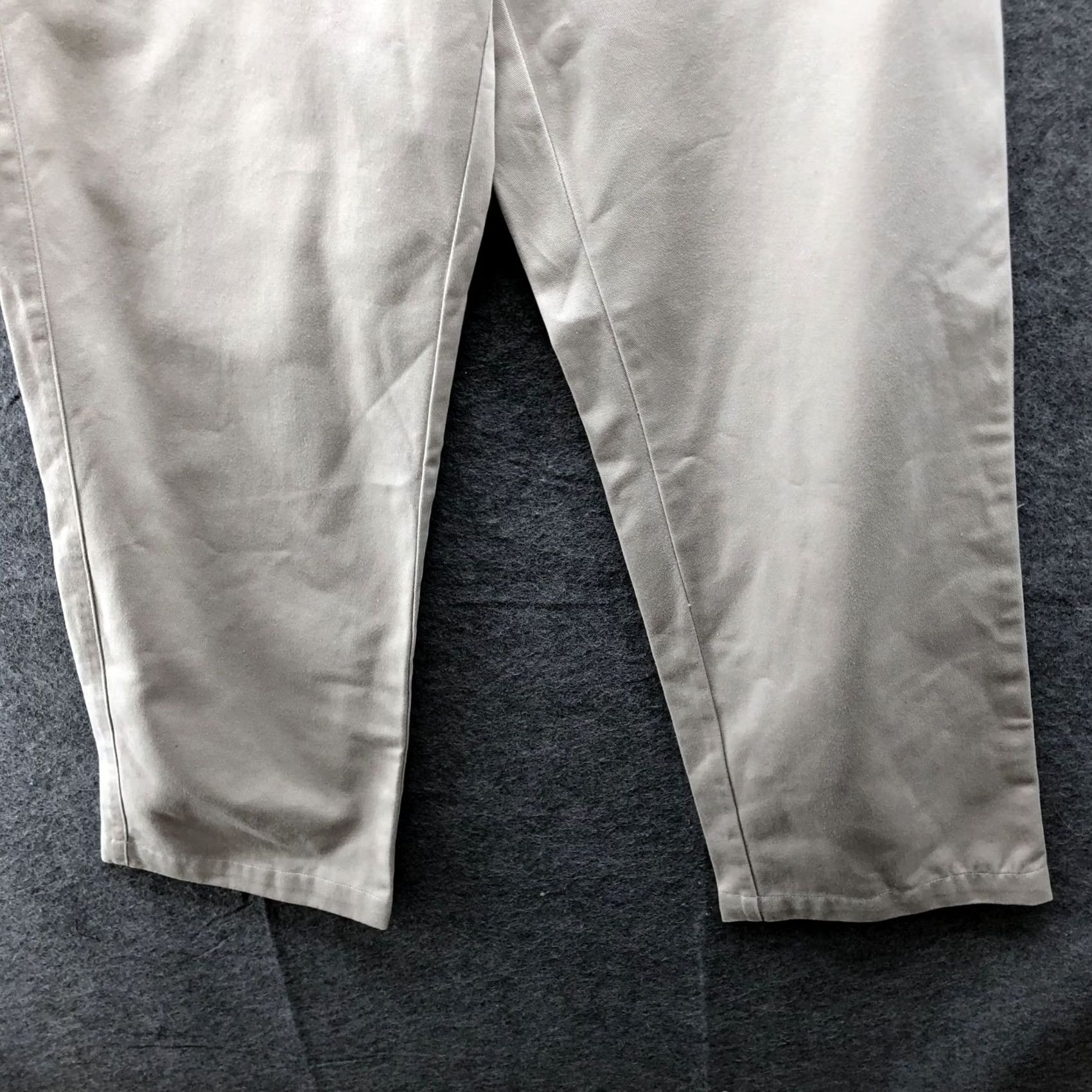 Vintage L.L. Bean Wrinkle Free Bayside Pants Cotton Classic Fit Beige Womens 4P Size 27" / US 4 / IT 40 - 4 Thumbnail