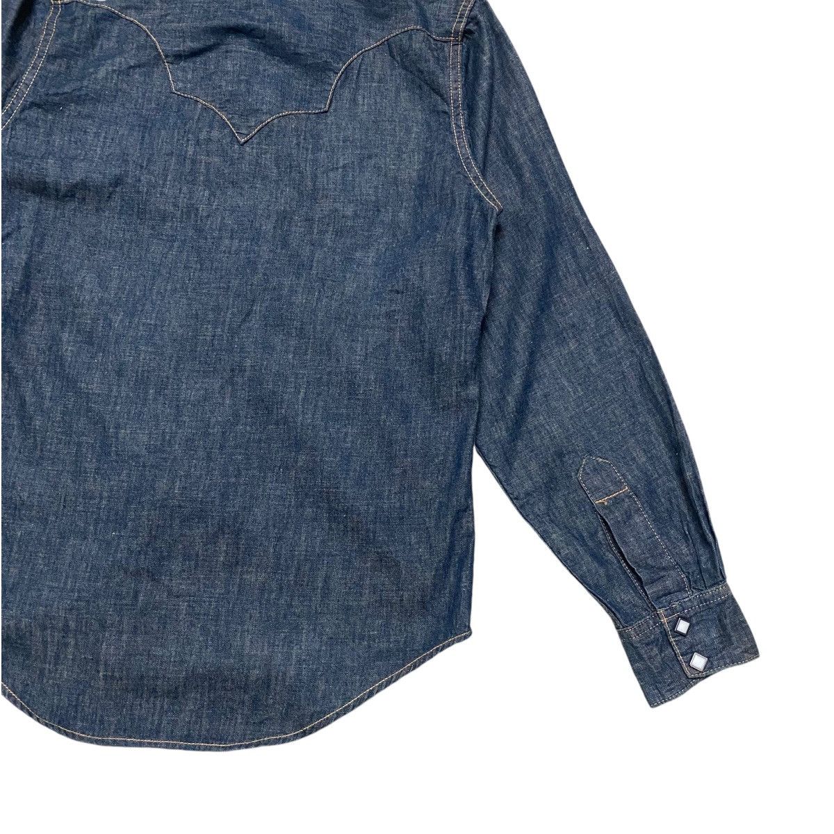45rpm Made in Indigo Western Denim Shirt Size US XS / EU 42 / 0 - 10 Thumbnail