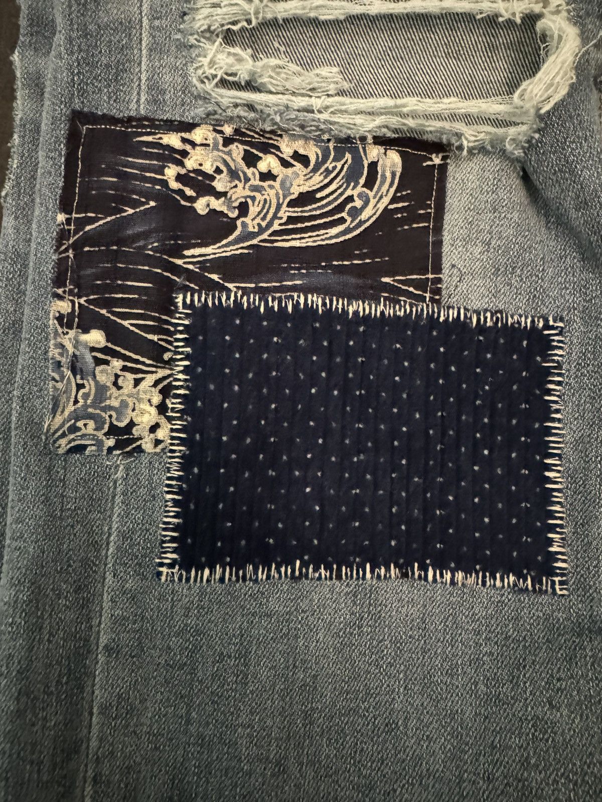 Amiri amiri japanese repair rosebowl jeans patchwork Size US 32 / EU 48 - 5 Thumbnail