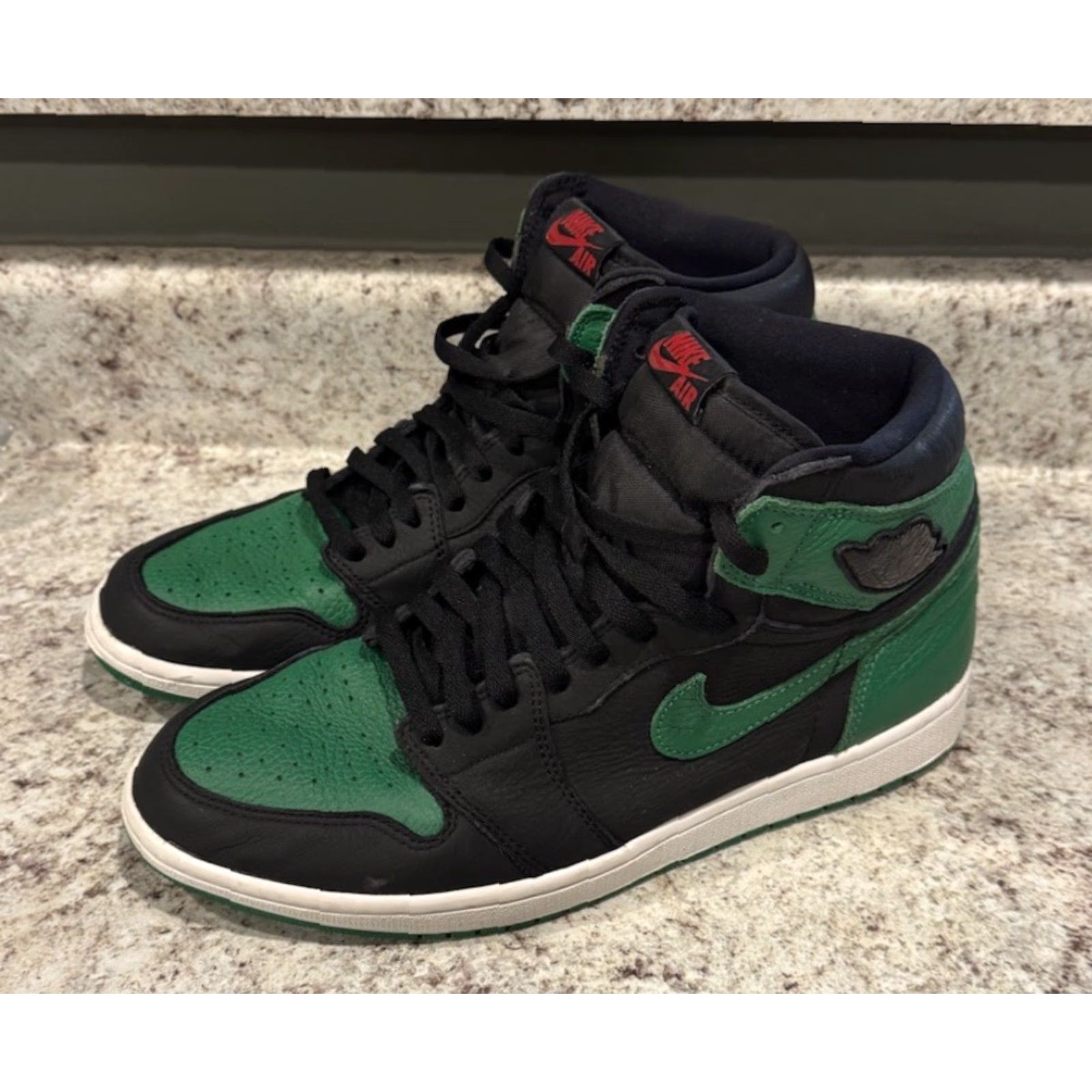 Jordan Brand Nike Air Jordan 1 Retro High OG Pine Green 2.0 2020 - Size 10 - Men - Leather Sneaker - Jordan 555088-030 Size ONE SIZE - 2 Thumbnail