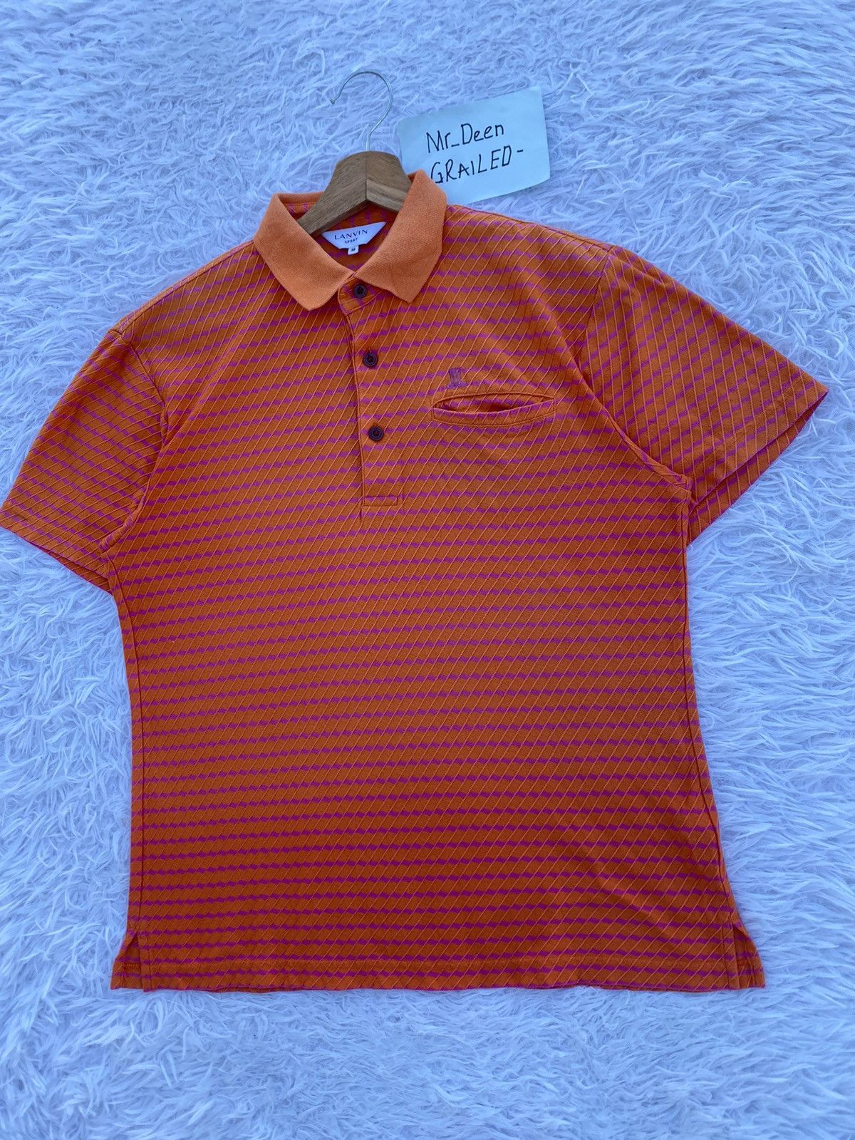 Lanvin Rare Vintage Lanvin Textured Polo Tshirt Size US M / EU 48-50 / 2 - 3 Thumbnail
