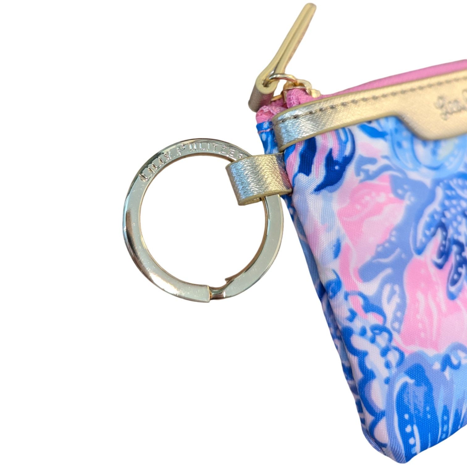 Lilly Pulitzer NWT Lilly Pulitzer Pink Blue Seekers ID Case Coin Purse Size ONE SIZE - 4 Thumbnail