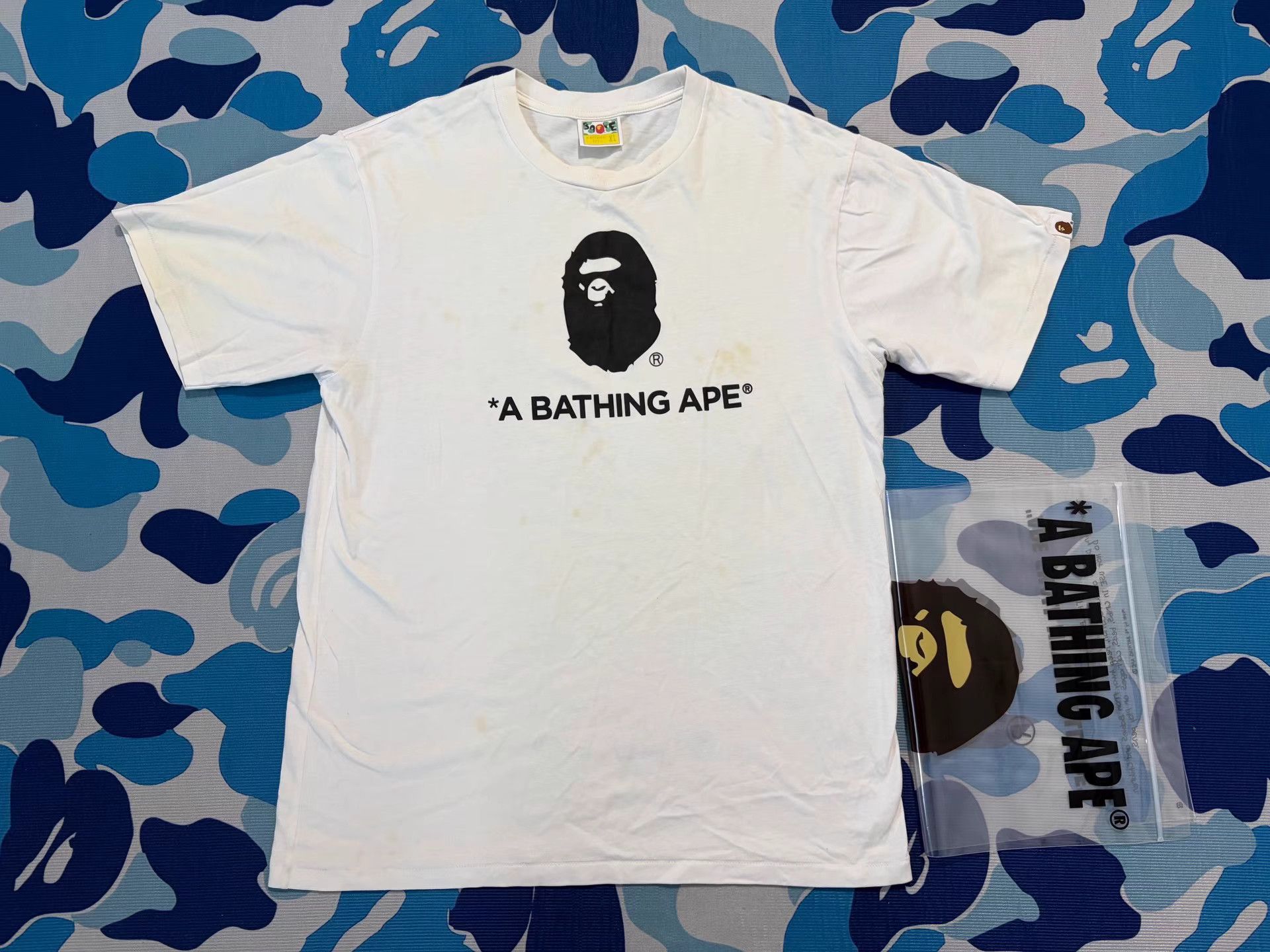 Bape Bape Ape Head Short Sleeve Tee Size US XL / EU 56 / 4 - 1 Thumbnail