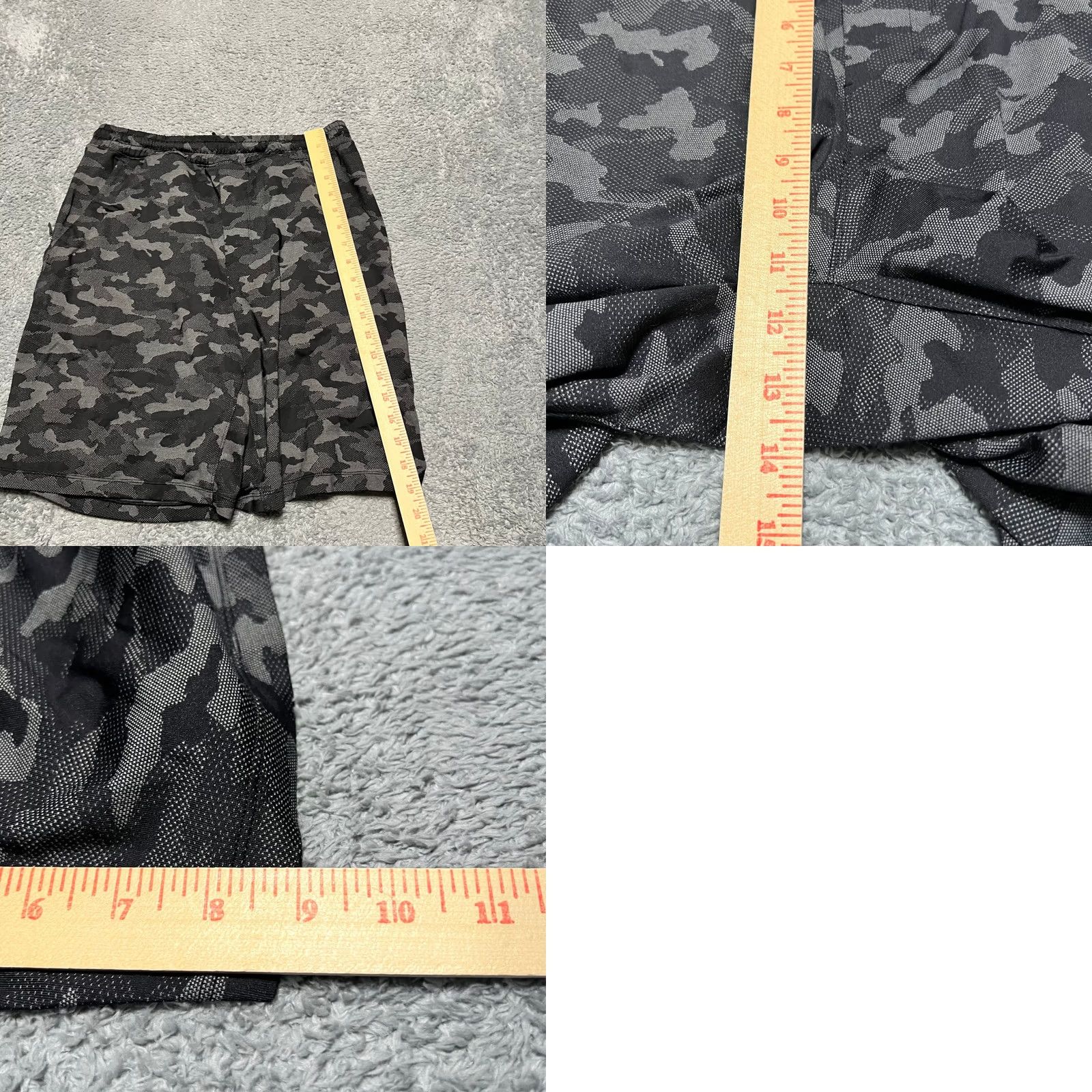 Lululemon Lululemon Shorts Mens M Gray Pace Breaker Camo Running Athletic liner cut out Size US 31 - 8 Thumbnail