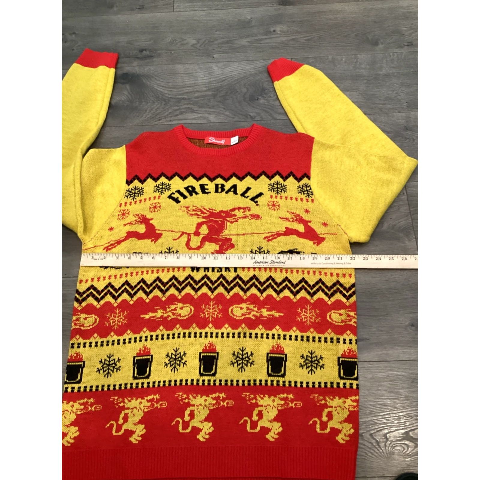 Logo 7 Shinesty Sweater Men L Multicolor Christmas Knit Crew Neck Long Sleeve Pullover Mens Size US L / EU 52-54 / 3 - 4 Thumbnail